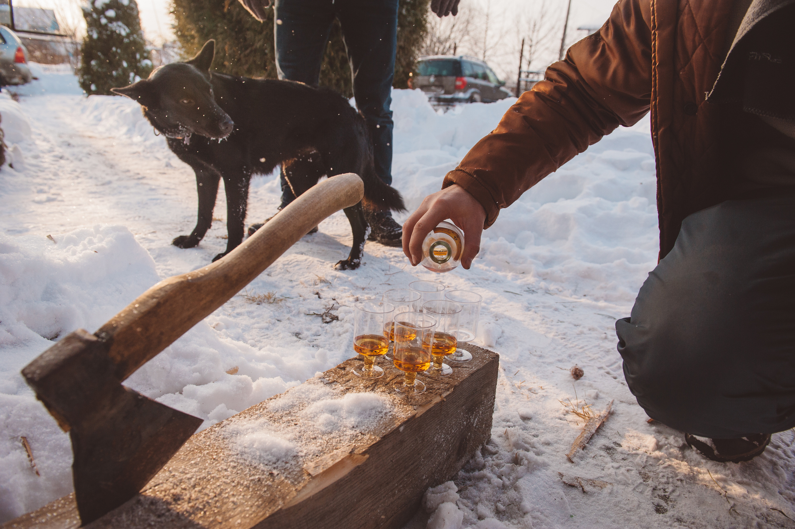 Зимняя семейная фотосессия в Подмосковье. Семейный фотограф в Москве Елена Снегирева