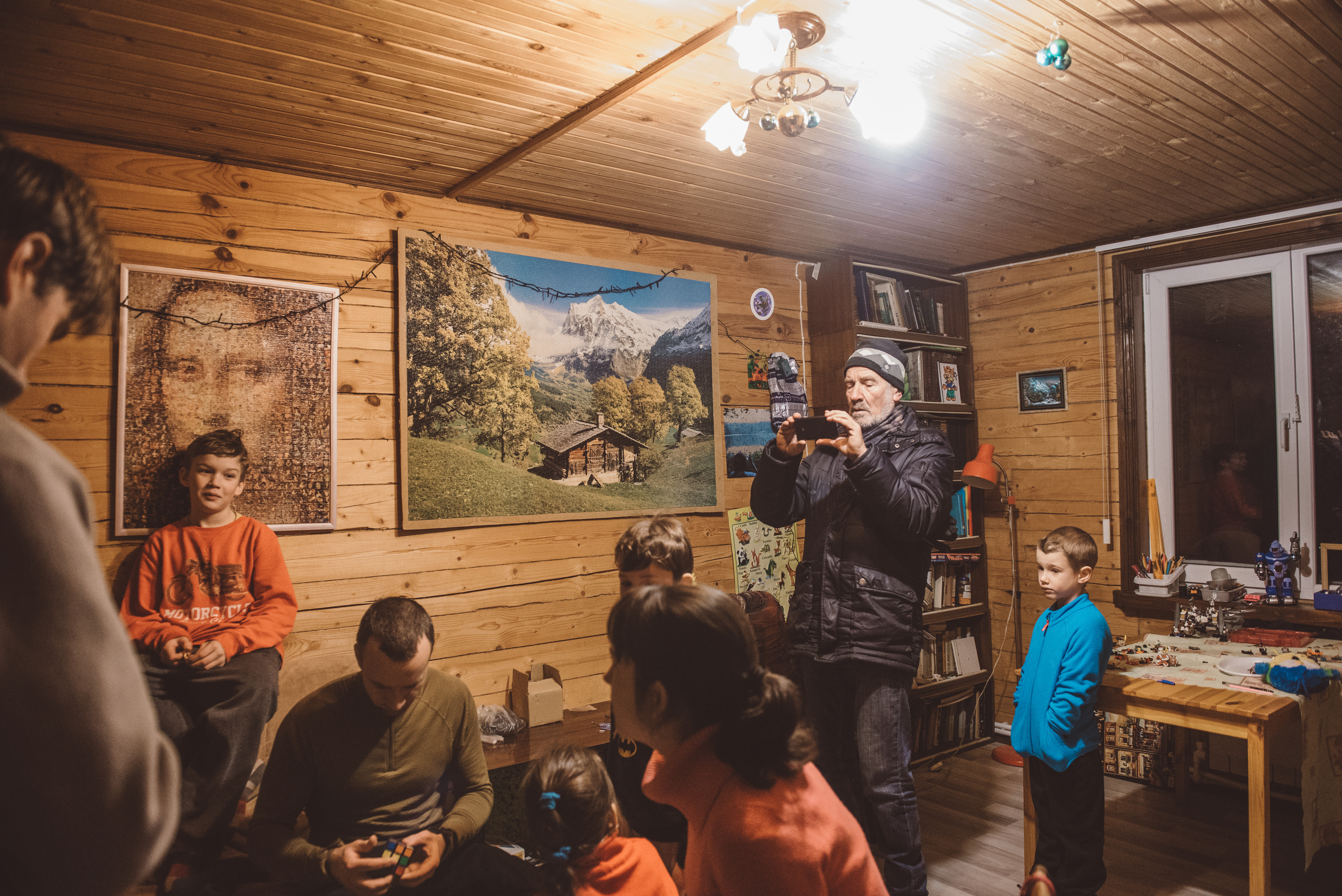 Зимняя семейная фотосессия в Подмосковье. Семейный фотограф в Москве Елена Снегирева