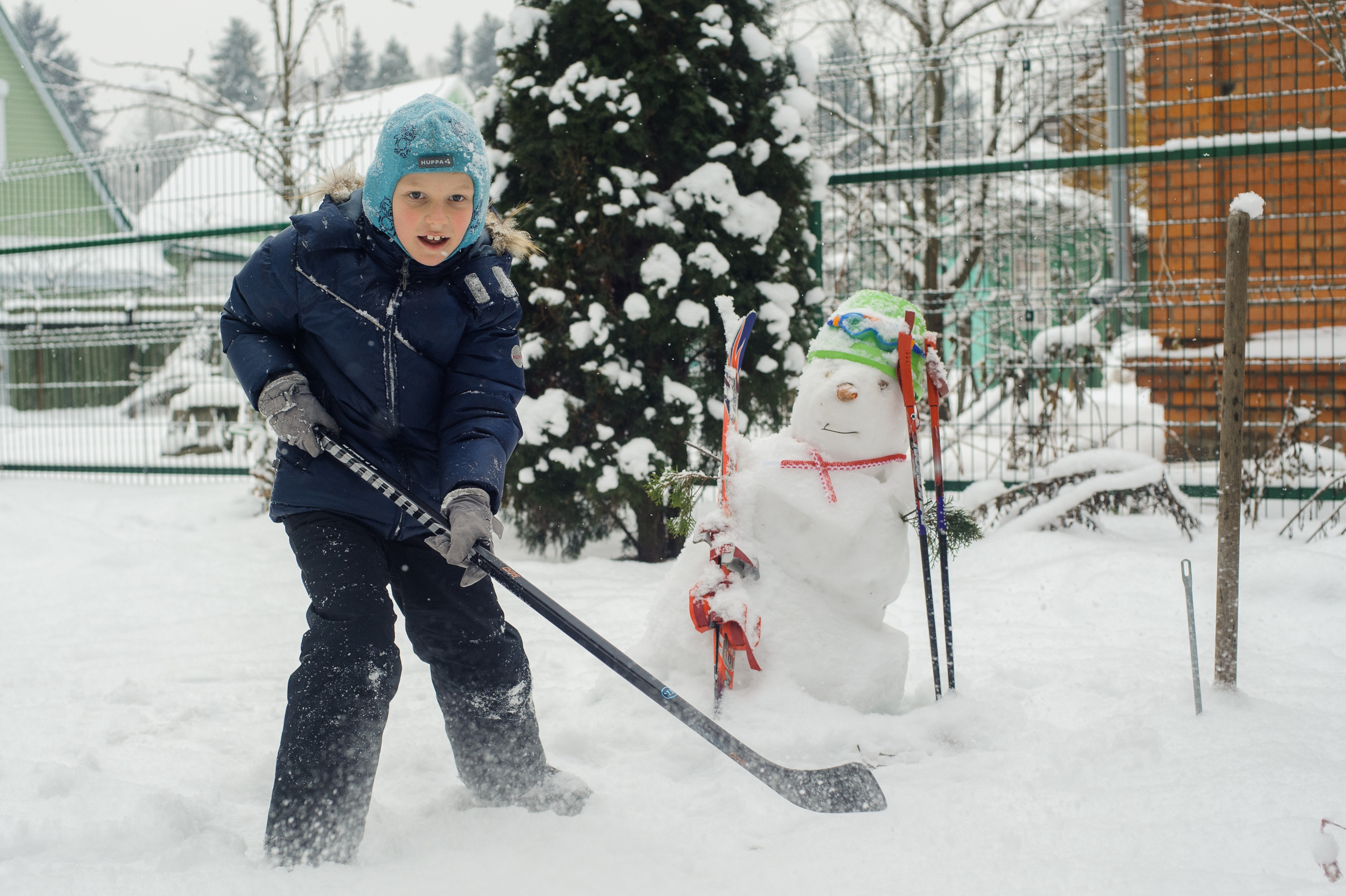 Зимняя семейная фотосессия с хорошим настроением. Семейный фотограф в Москве Елена Снегирева