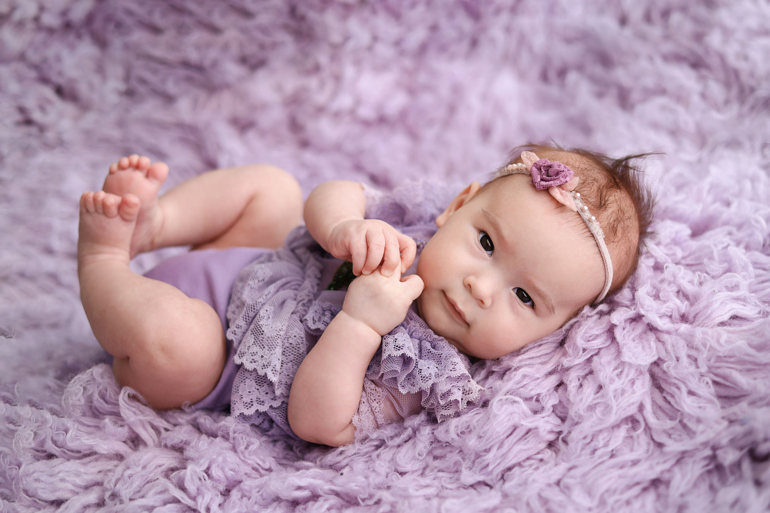 Фотосессия Василисы в студии в Бутово. Фотограф новорожденных Москва. Ньюборн фотограф Москва