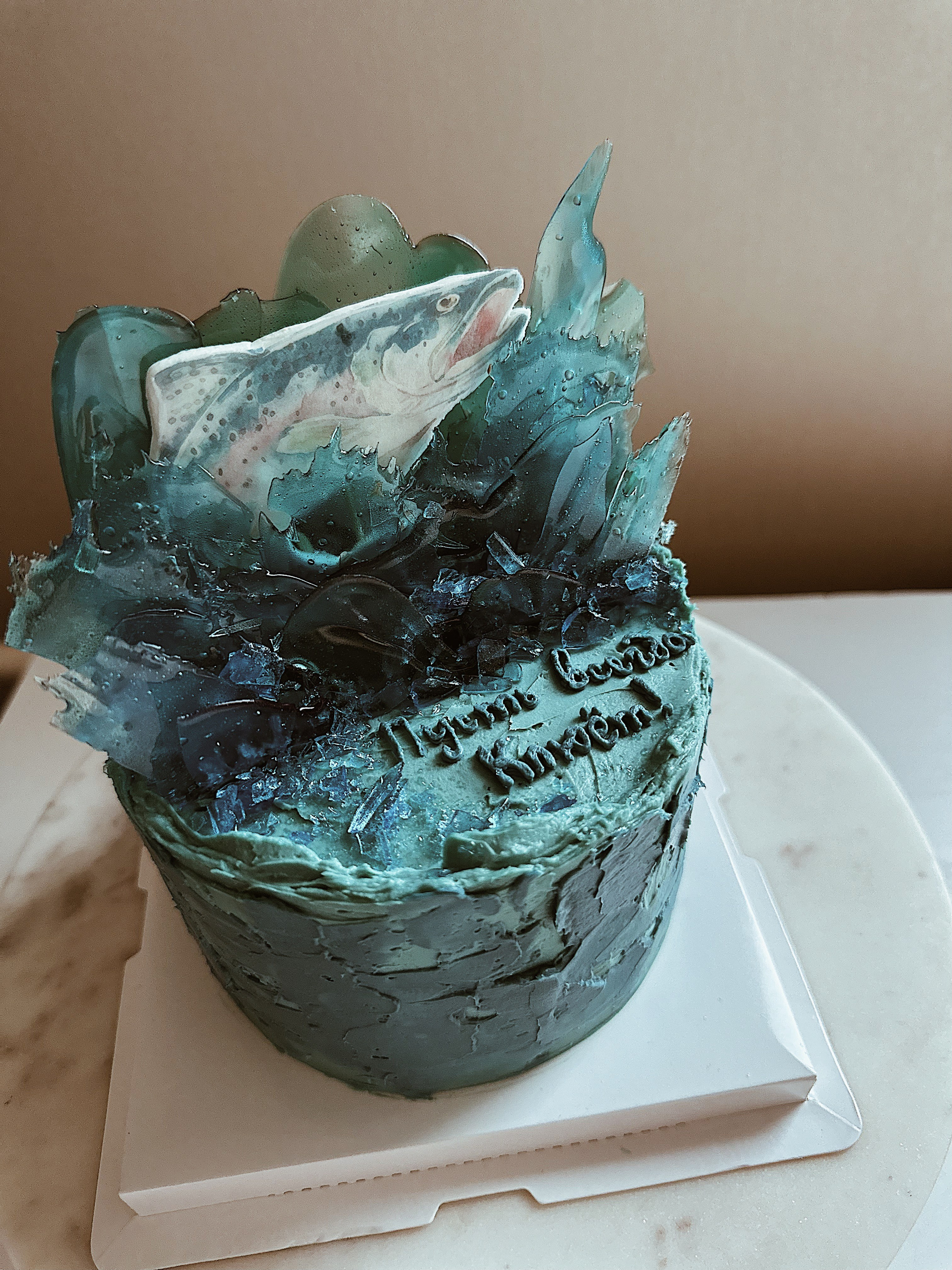 Торт рыбаку. Арт-кондитер в Москве Маша Шафран