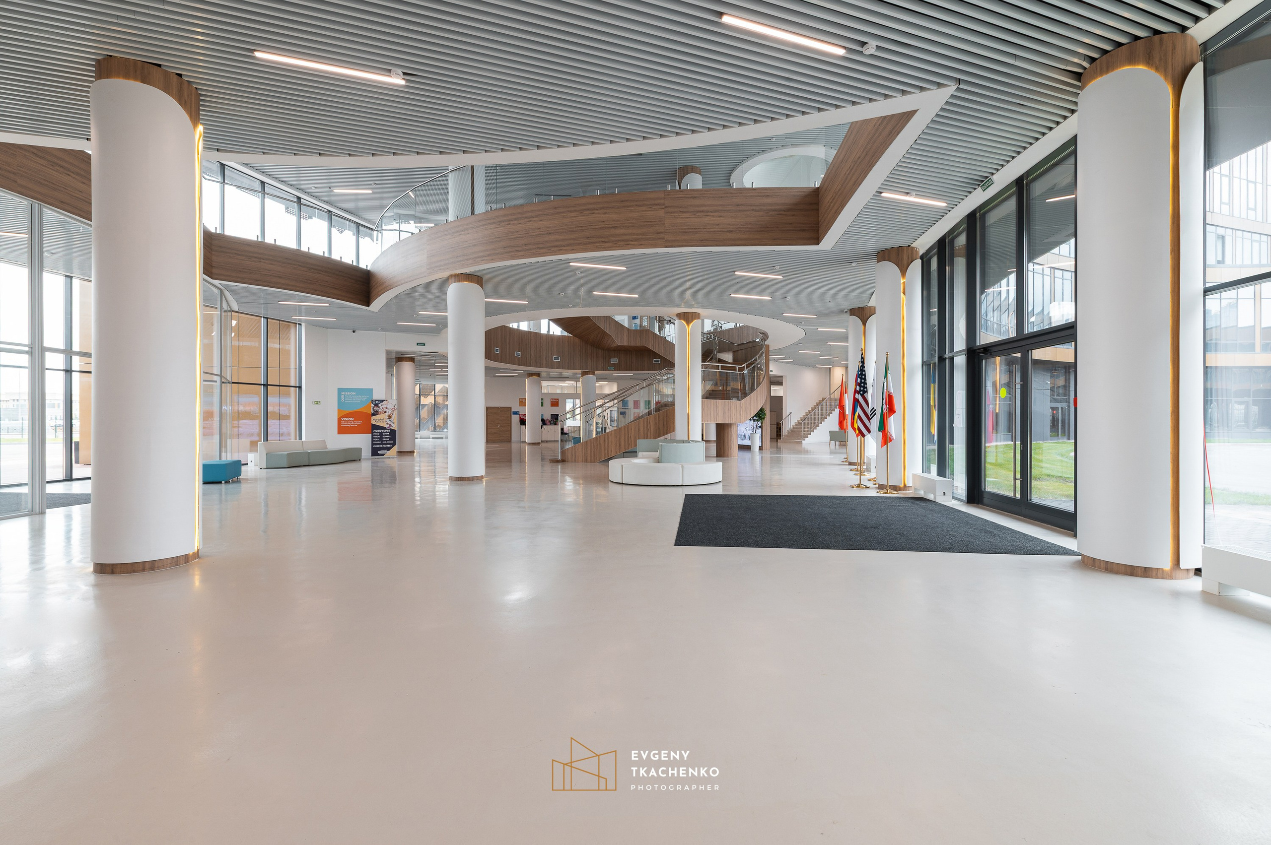 Kazakhstan International School, г. Астана. Архитектурный и интерьерный фотограф в Казахстане