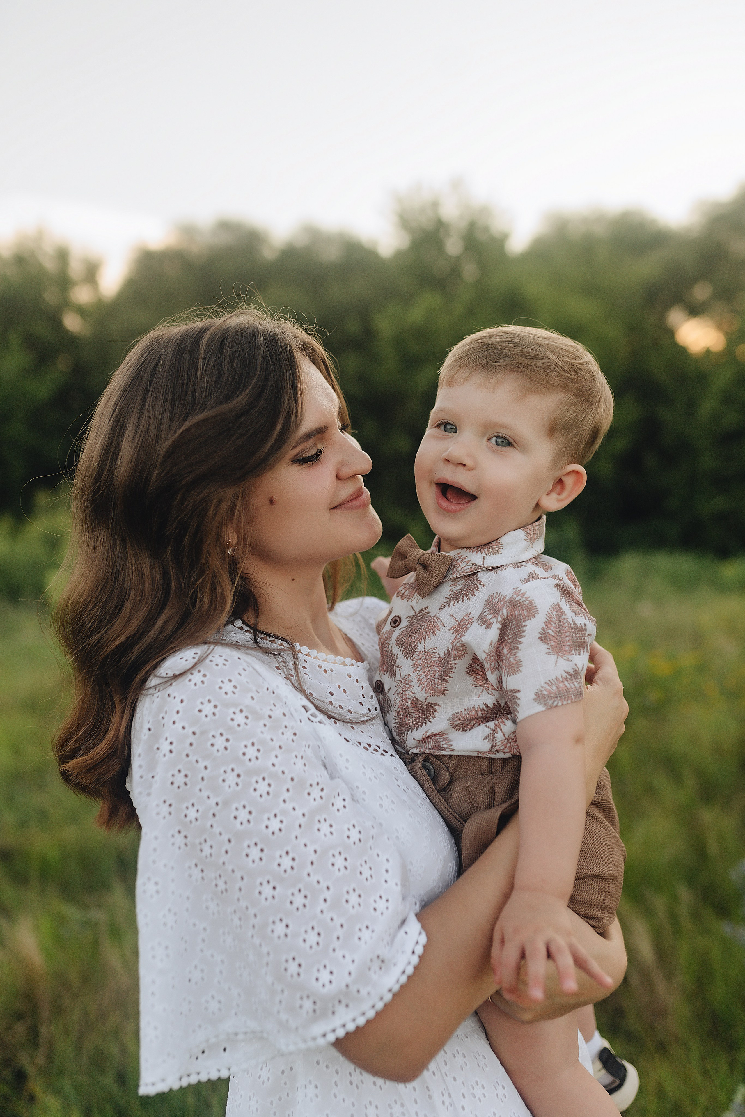 Светлана, Сергей и Женя | Семейная съемка на закате. Фотограф Карина Шмулёва. Воронеж и область