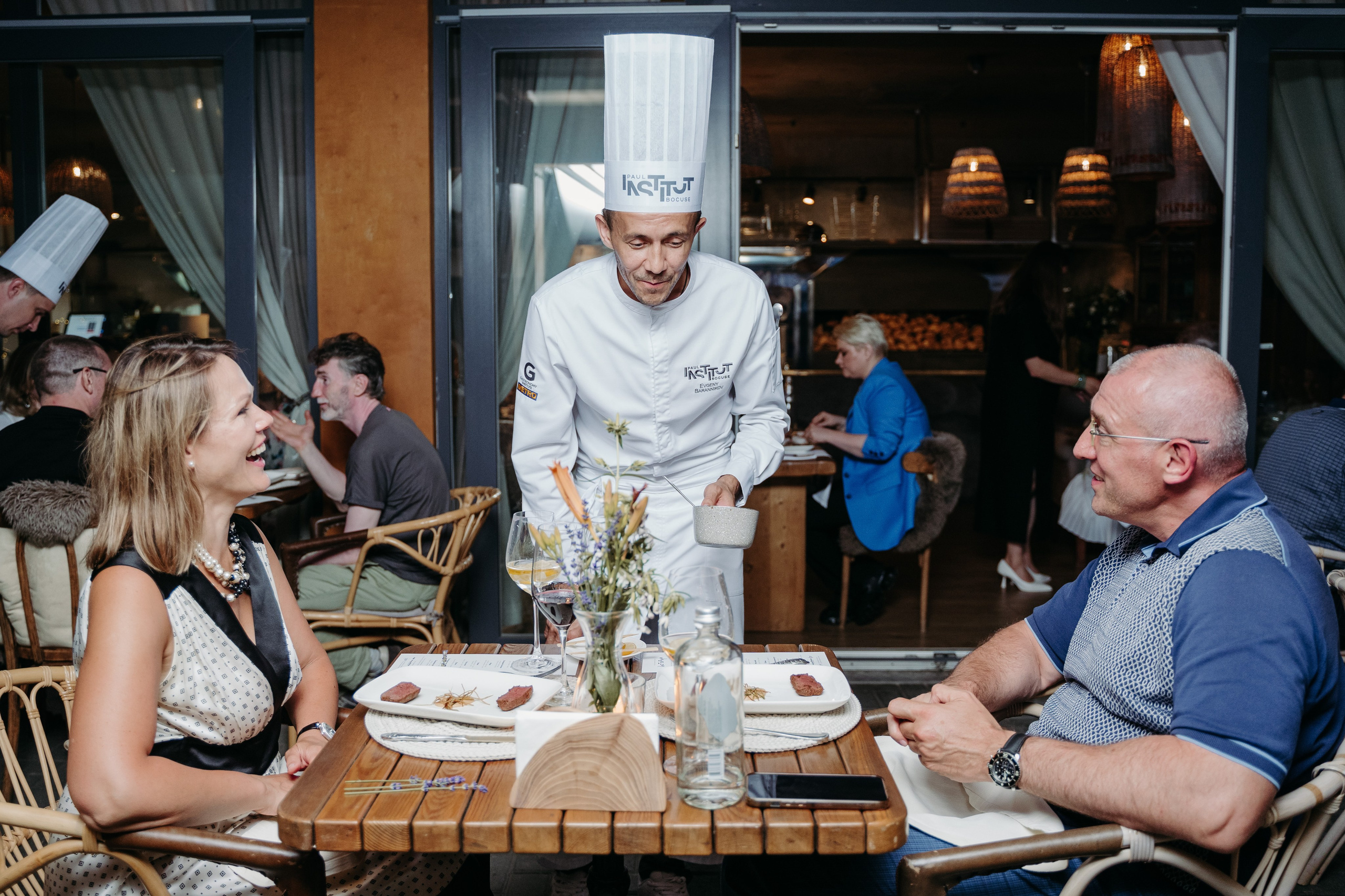 Открытый ужин с Mishlen Шеф Поварами. Репортажный и свадебный фотограф в Москве Рая Небогатова