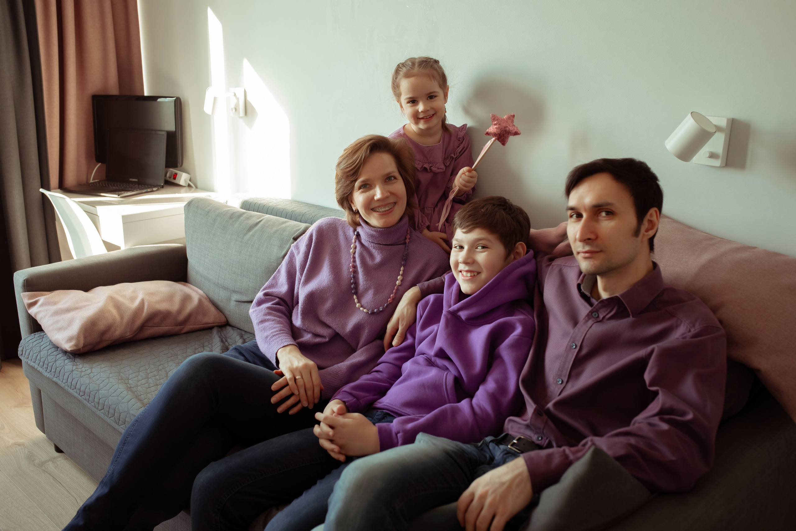 Александра, Максим, Евгений и Ксюша. Семейный и детский фотограф в Москве Дорогова Екатерина