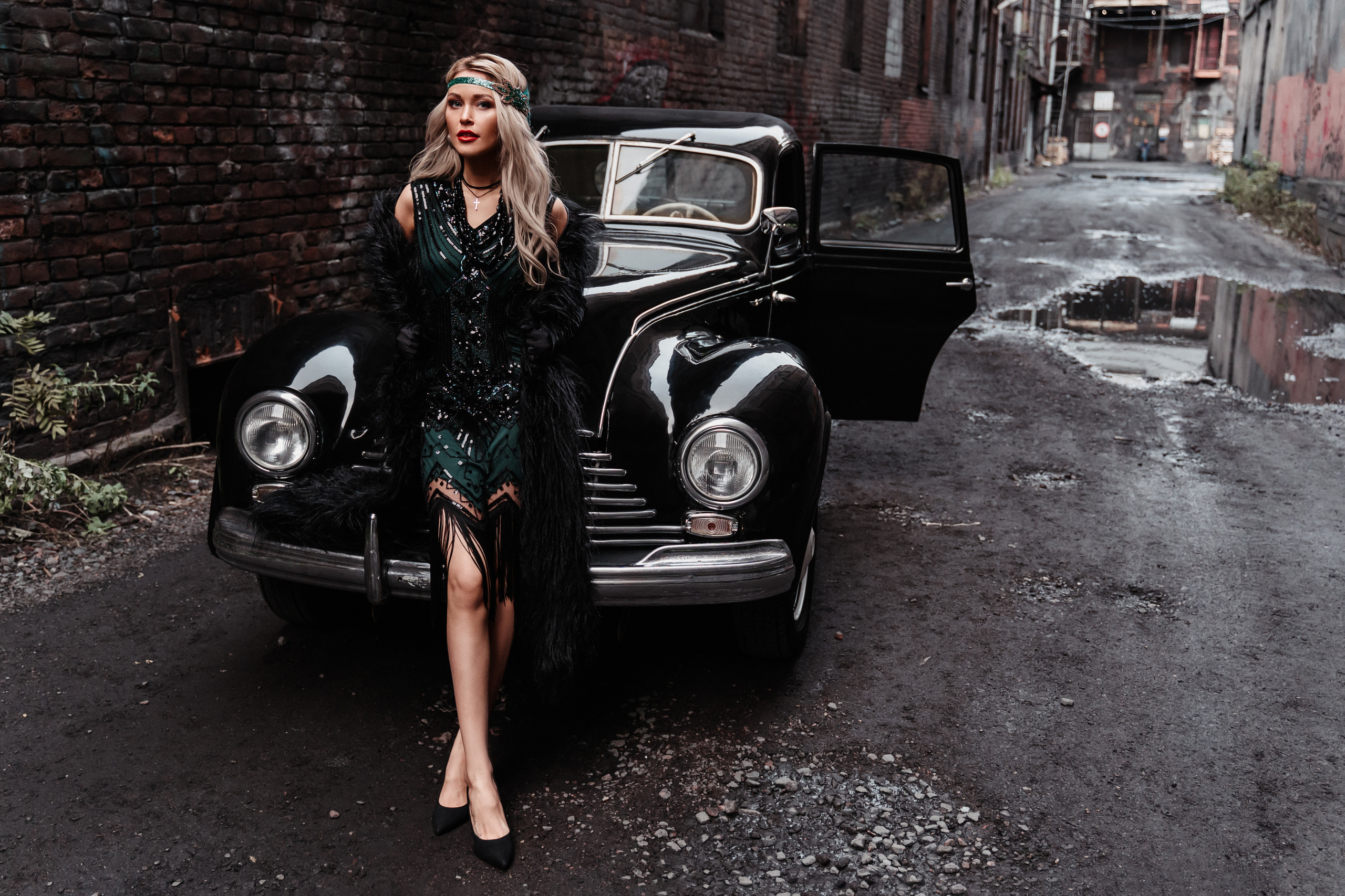 Фотопроект с ретро-автомобилем. Фотограф в Санкт-Петербурге Кудрина Альбина