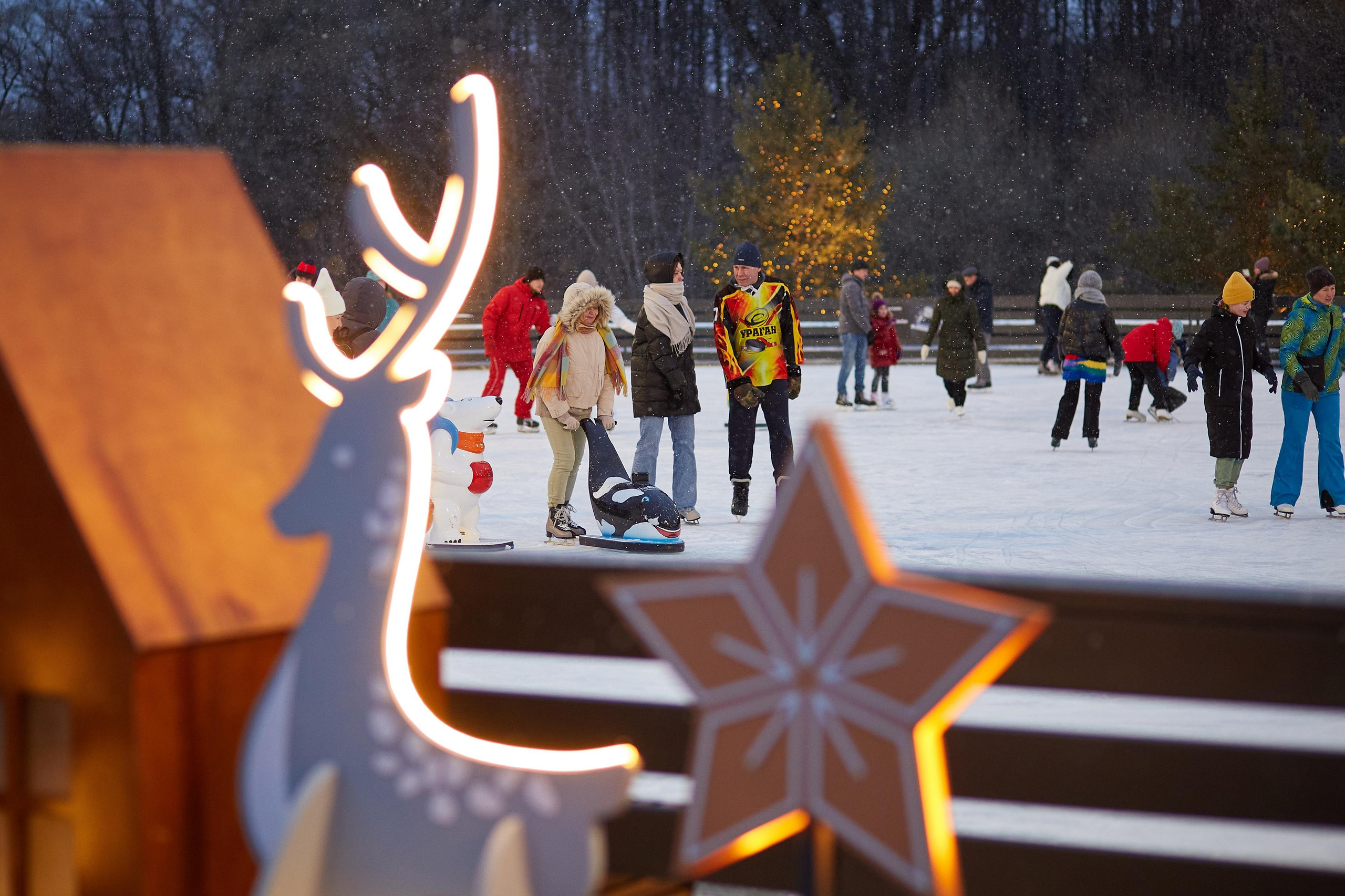 Каток The Ring в Сколково. Александр Осин — корпоративный и семейный фотограф в Москве