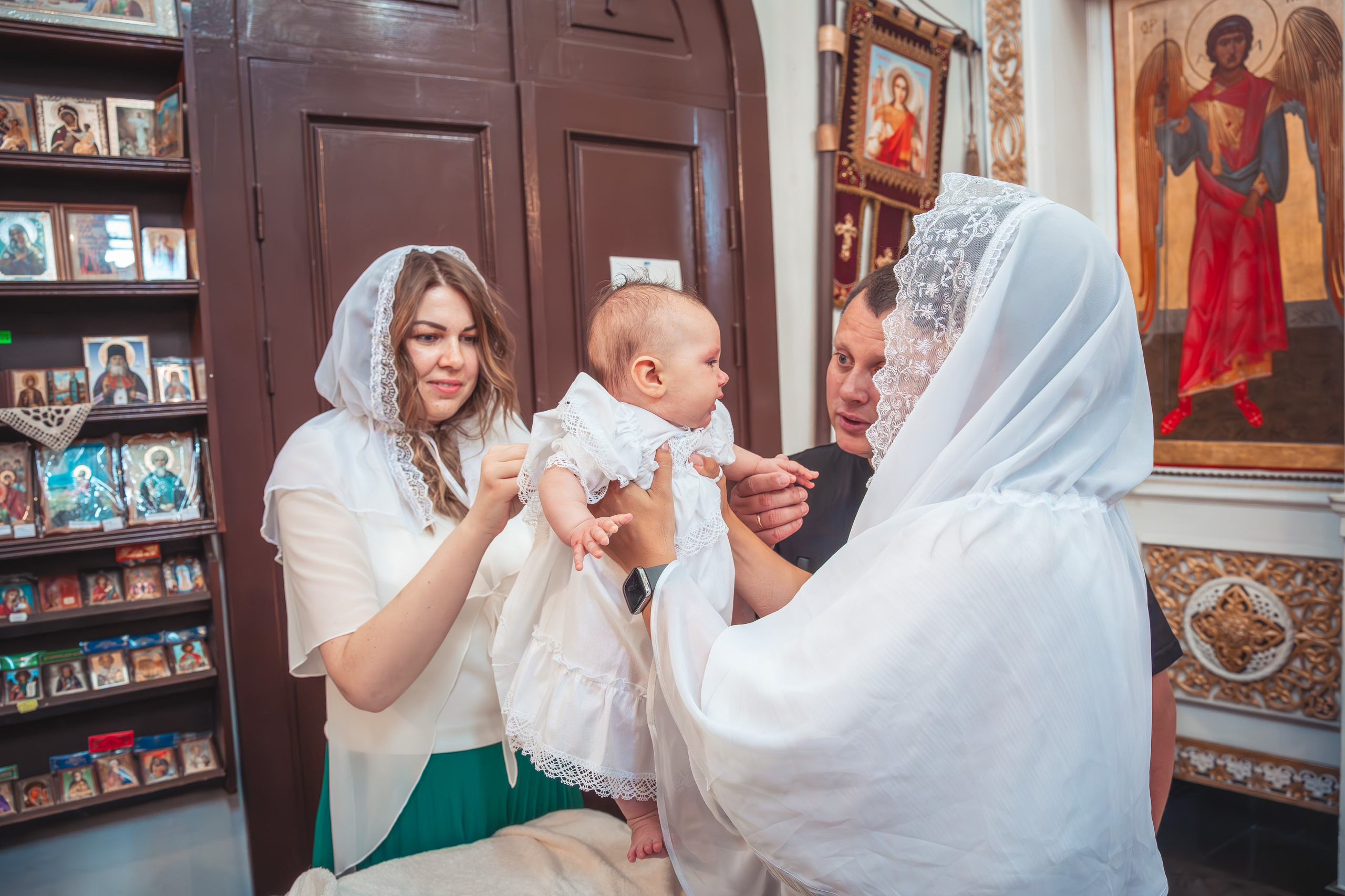 Крещение Анастасии в храме Михаила Тверского. Фотограф Евгений Егоров