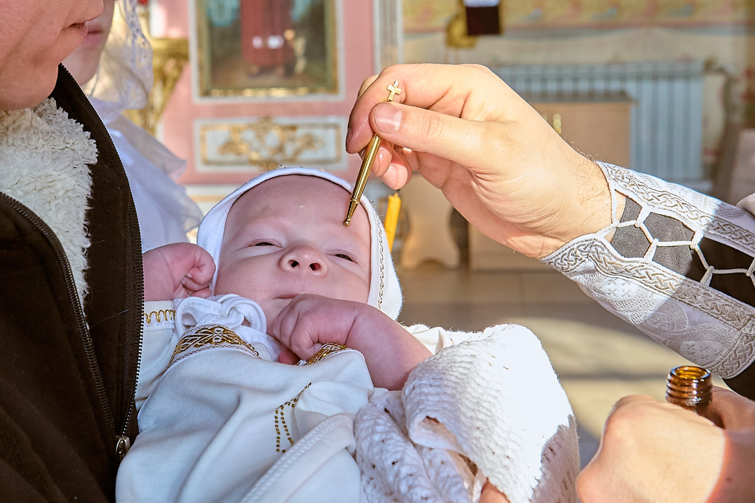 Миропомазание на крещении. Фотограф Дзержинск, Николай Голованов