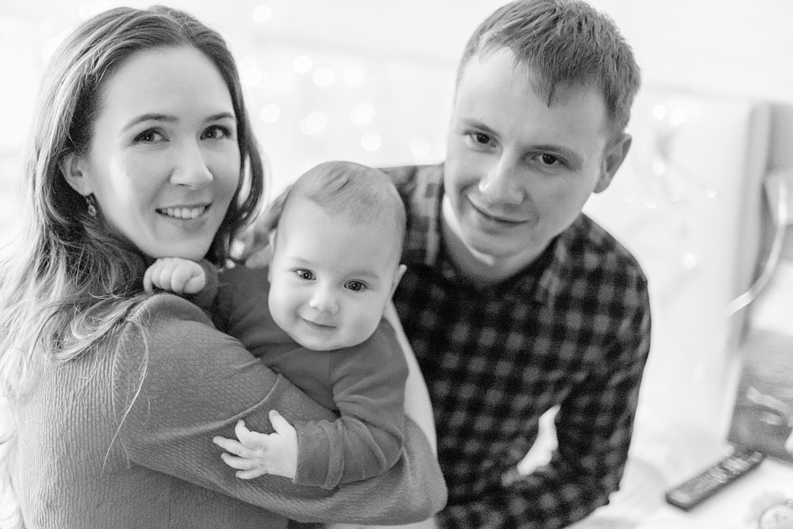 Новогодняя фотосессия дома. Лена Крутова. Фотограф в Москве