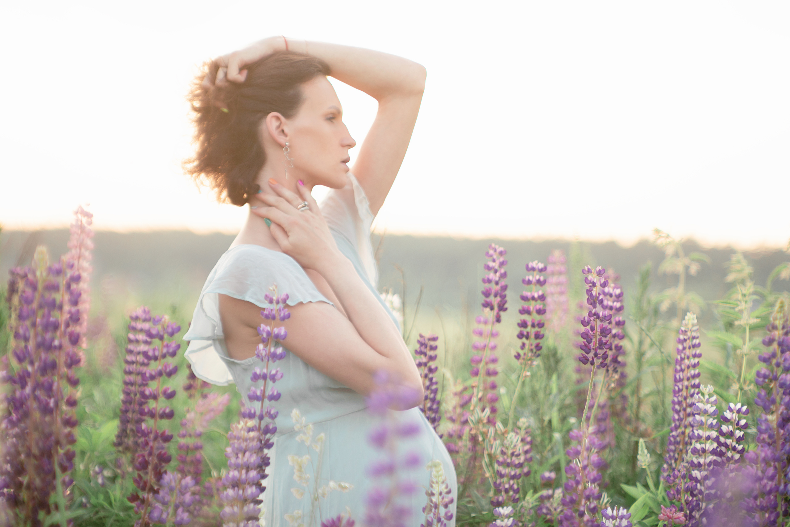 Съемка беременности на природе. Лена Крутова. Фотограф в Москве