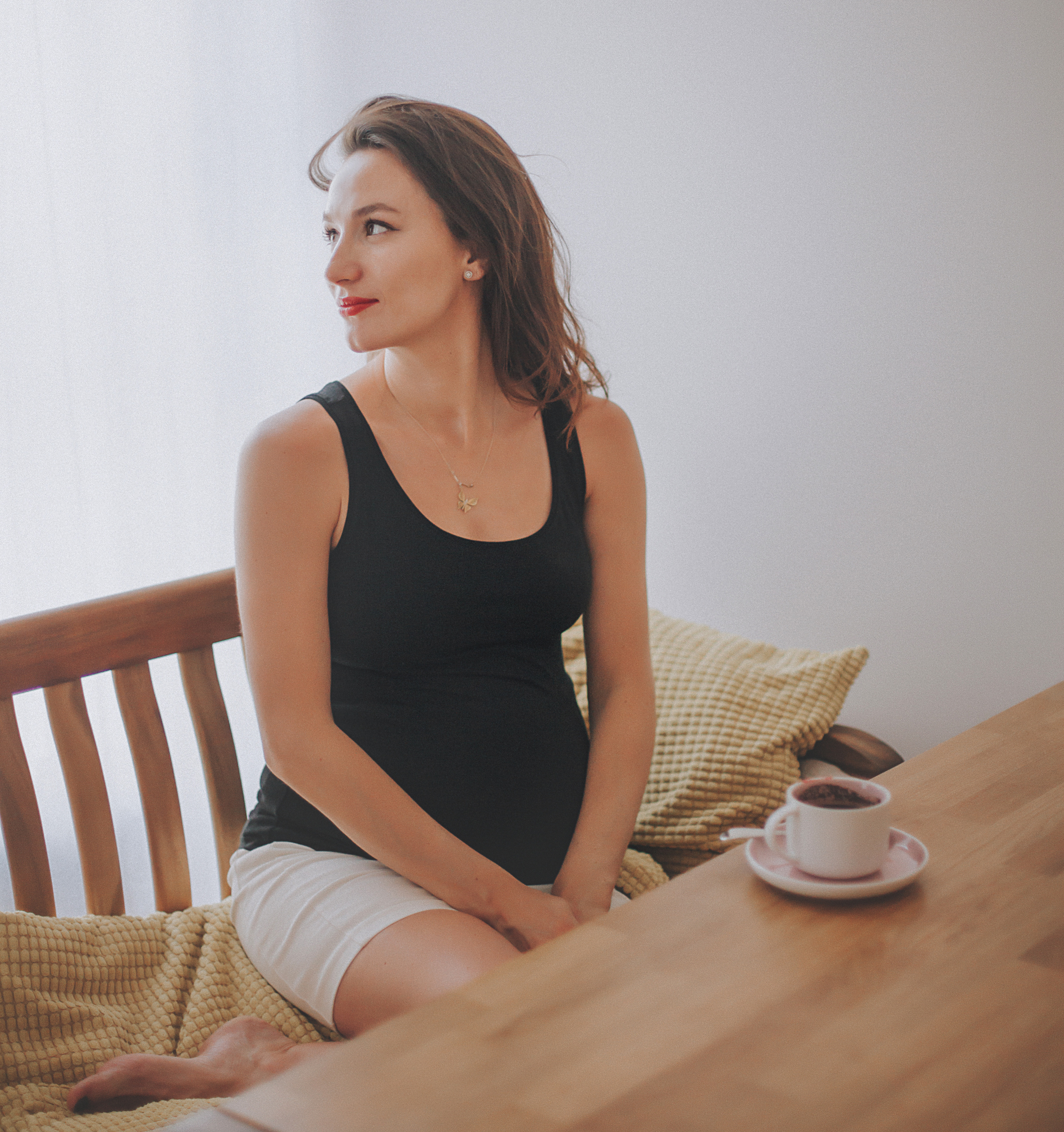 Съемка беременности дома. Лена Крутова. Фотограф в Москве