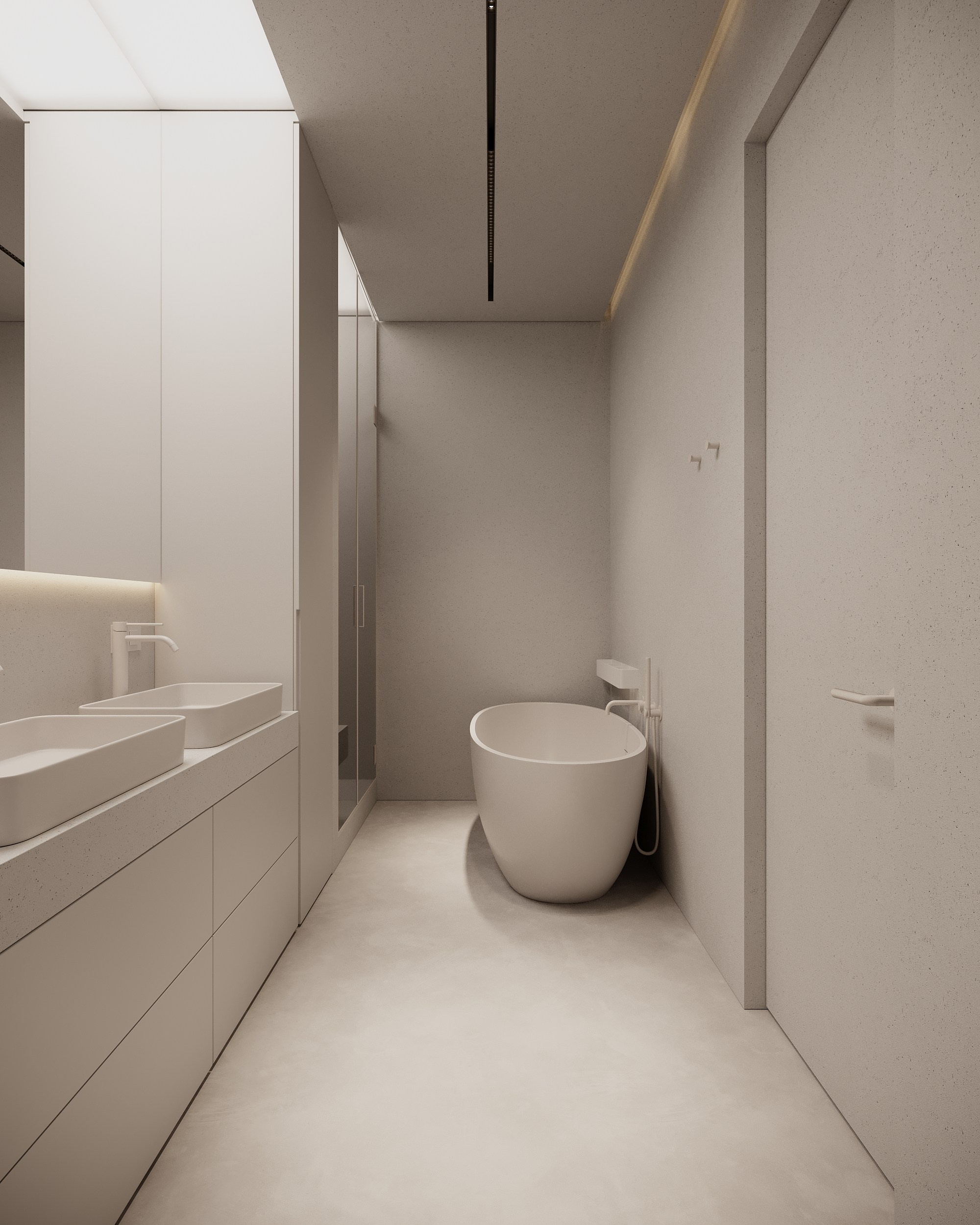 Монохромный интерьер просторной квартиры в Москве. Дизайн интерьера Санкт-Петербург | Москва | Калининград