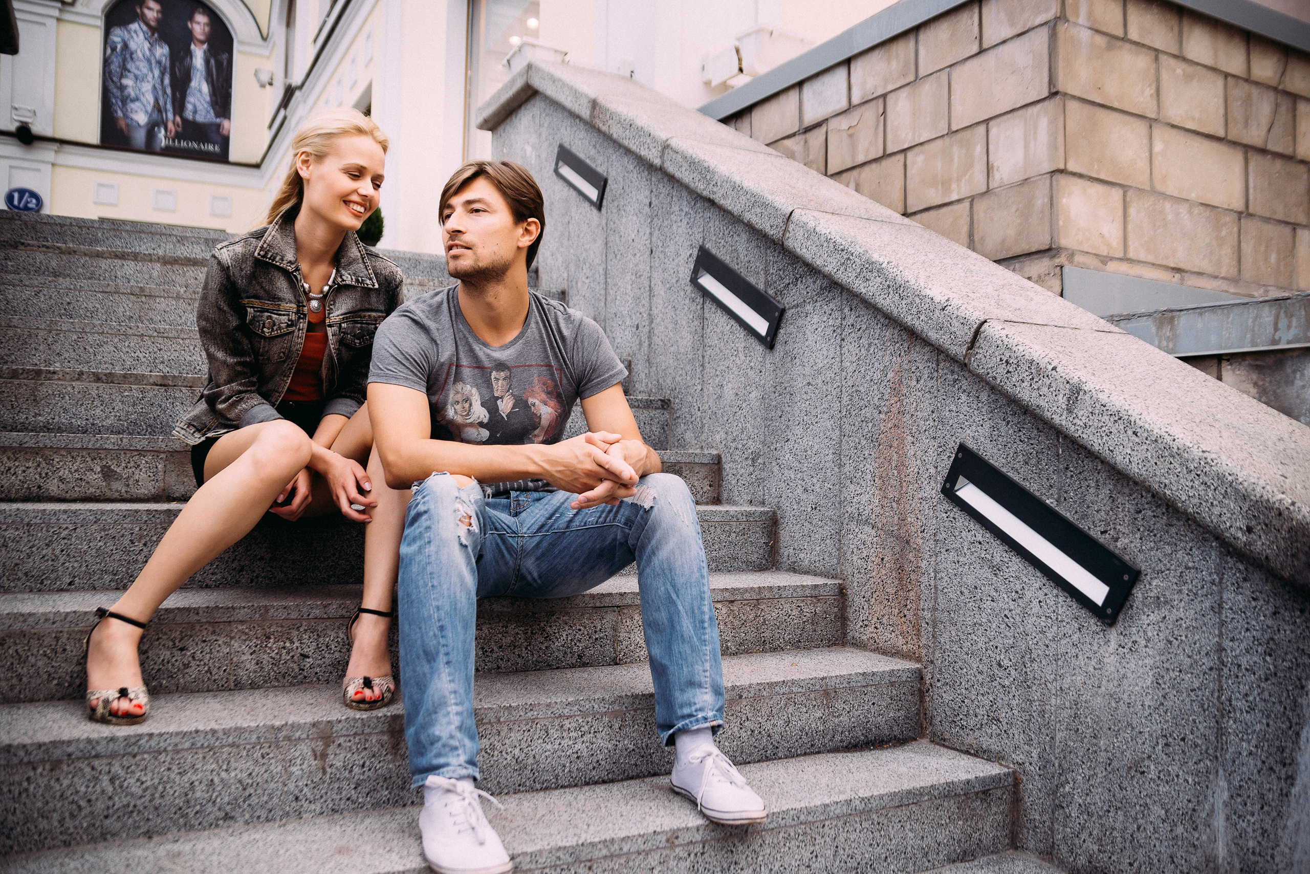 Фотопрогулка. Надя и Юра. Свадебный и семейный фотограф Александр Клюев