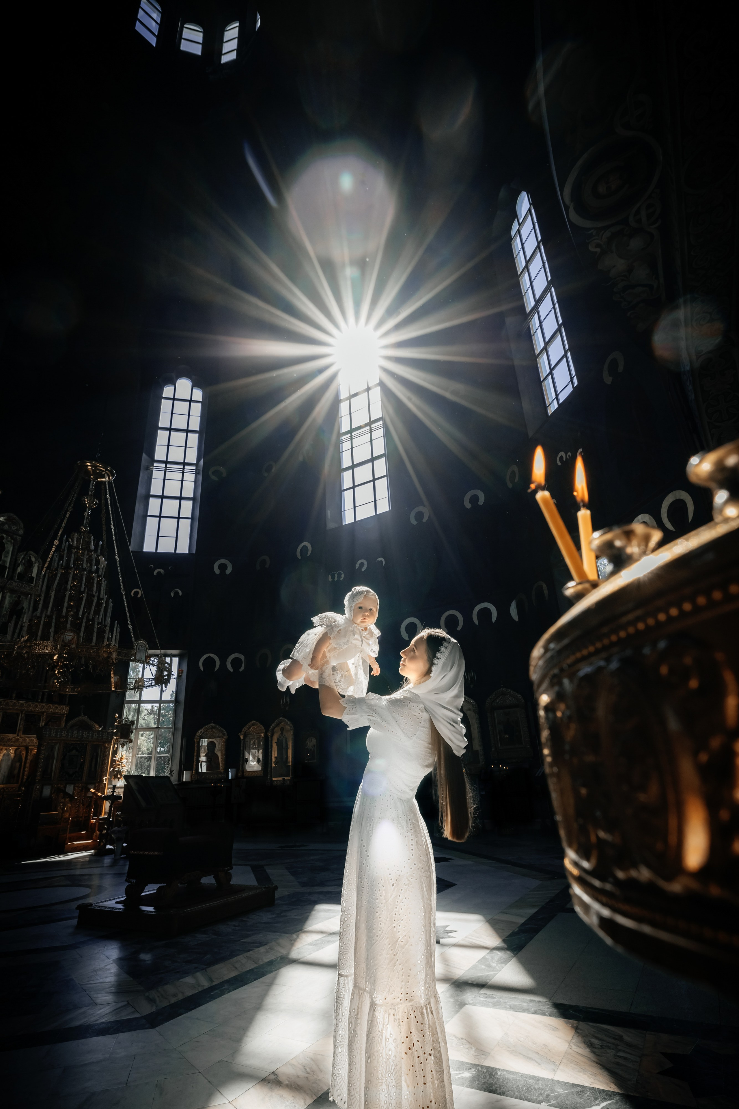 Таинство Крещения (постановочная съемка). Moscow_CPC