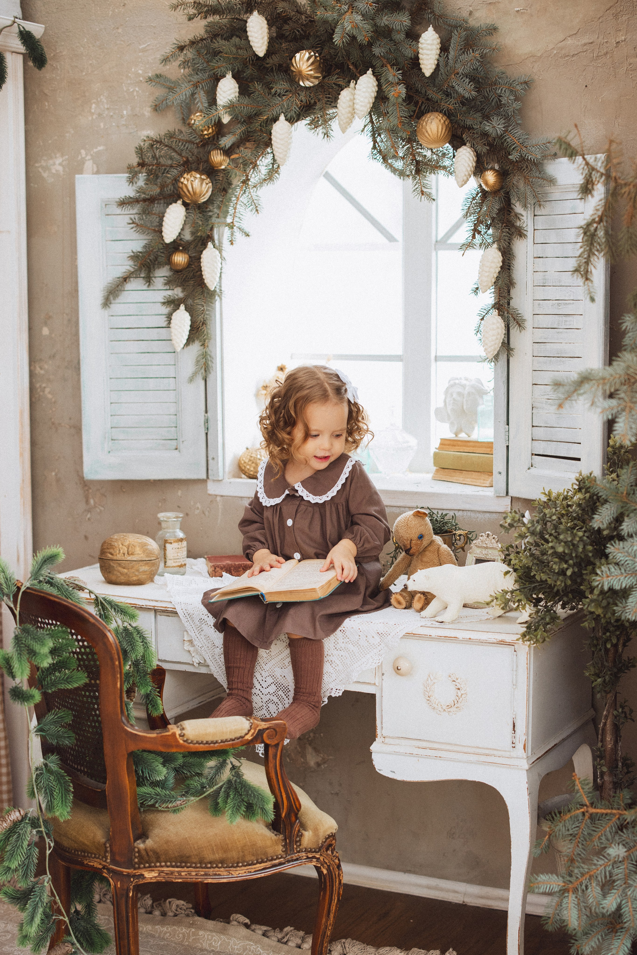 Новогодняя фотосессия в стиле Винтаж. Семейный и детский фотограф в Краснодаре Анна Трашкова