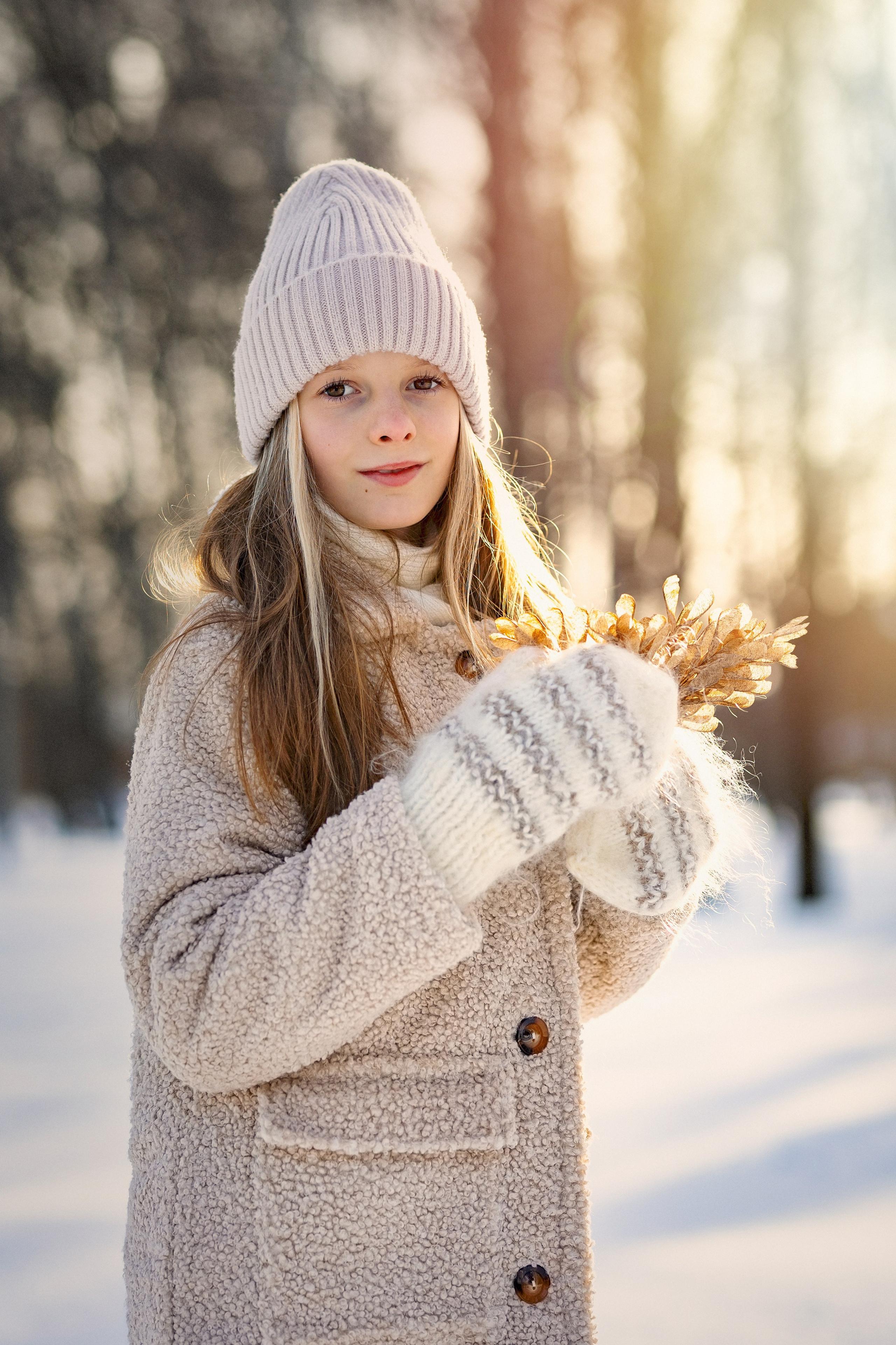 Фотосессия в зимнем парке. Семейный фотограф в Москве Трубинова Екатерина