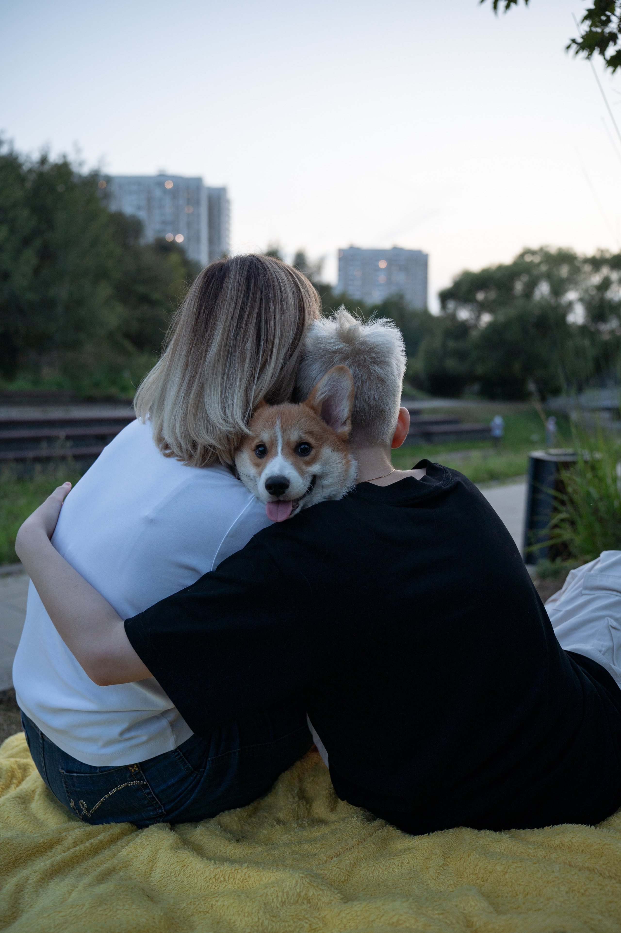 Нина, Илья и Голди. Портретный, семейный фотограф Марина Моисеева