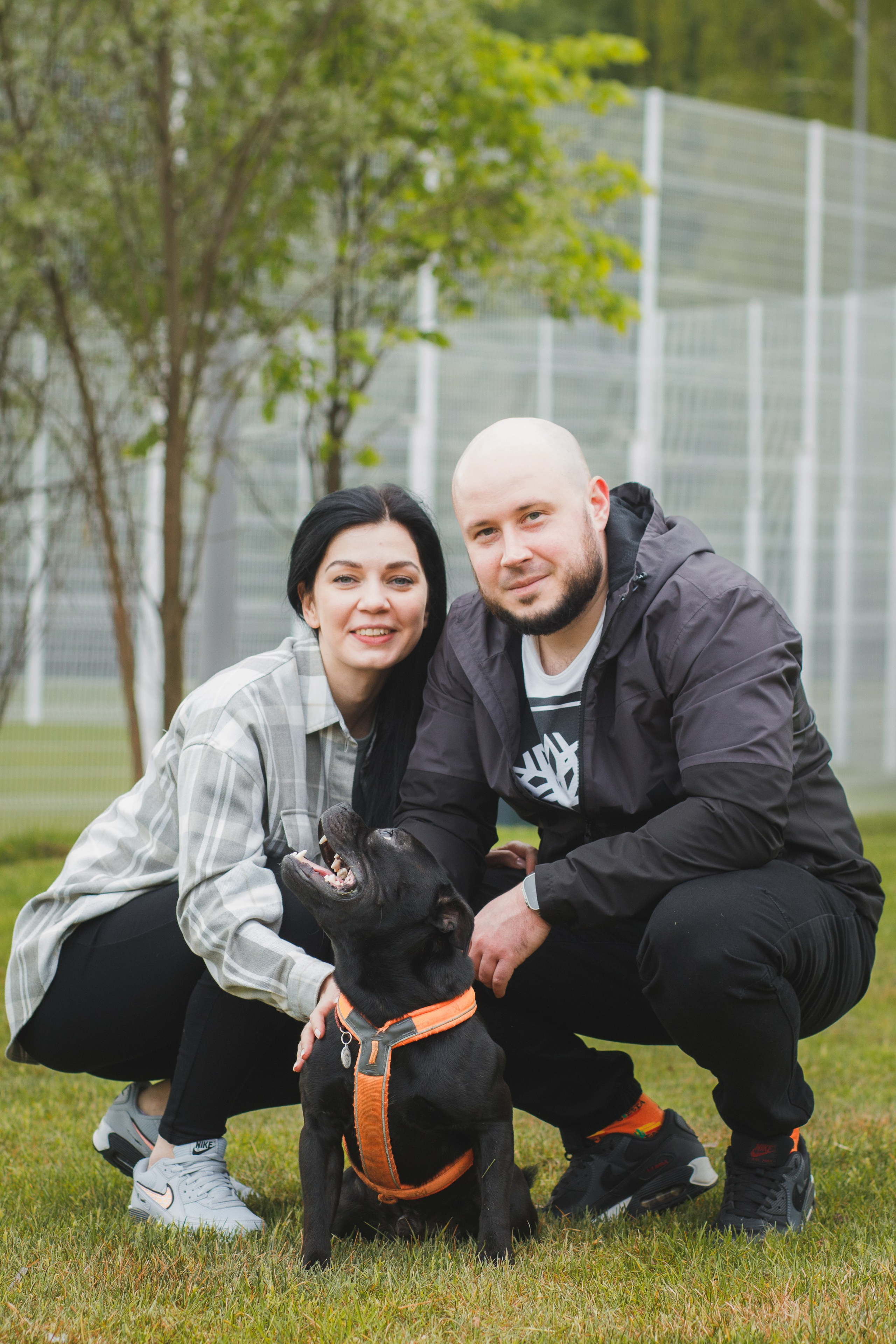 Фотопрогулка большой семьи с двумя собаками летом. Семейный и школьный фотограф в Москве Анна Ткач