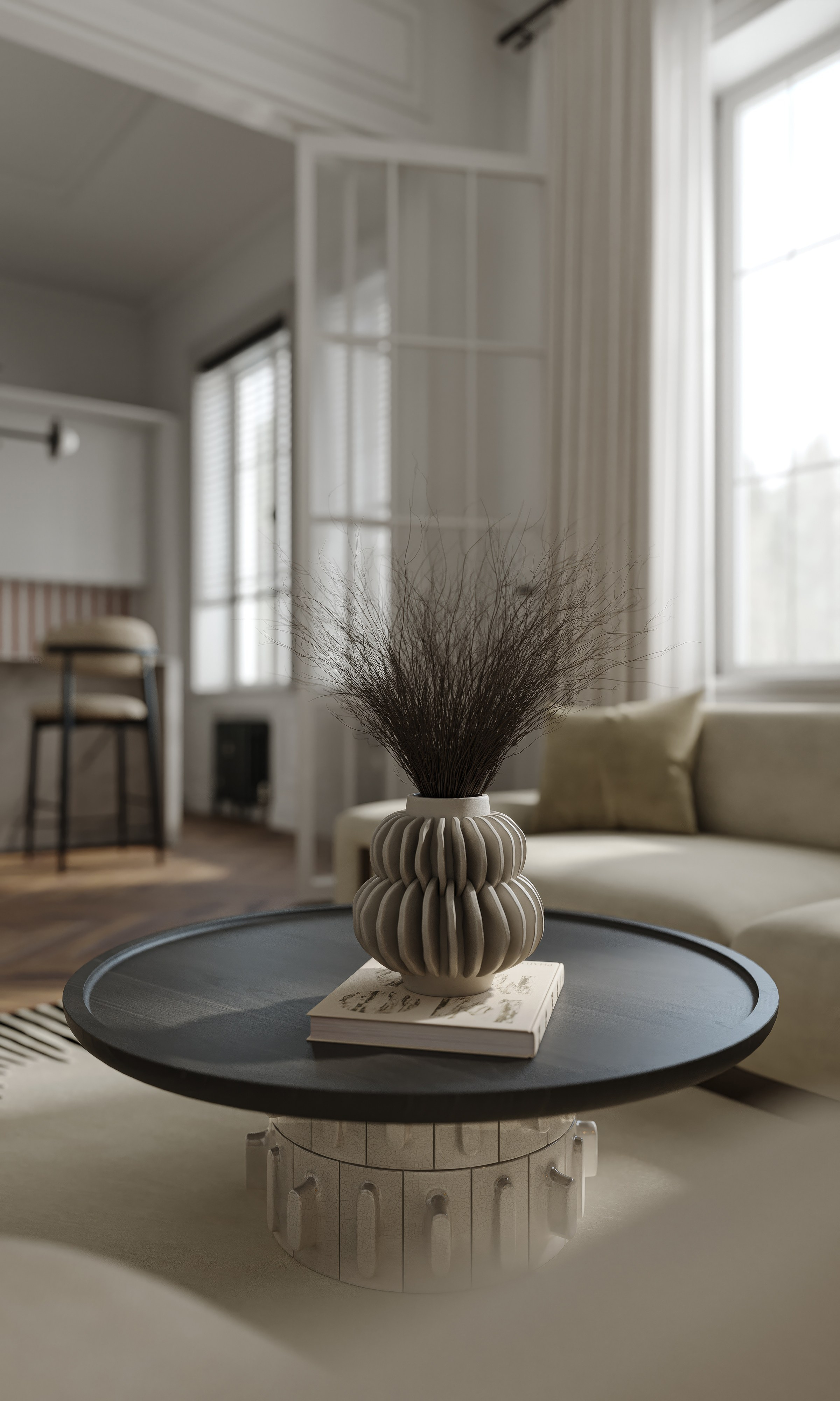 Апартаменты. 3D визуализация интерьера и архитектурной среды