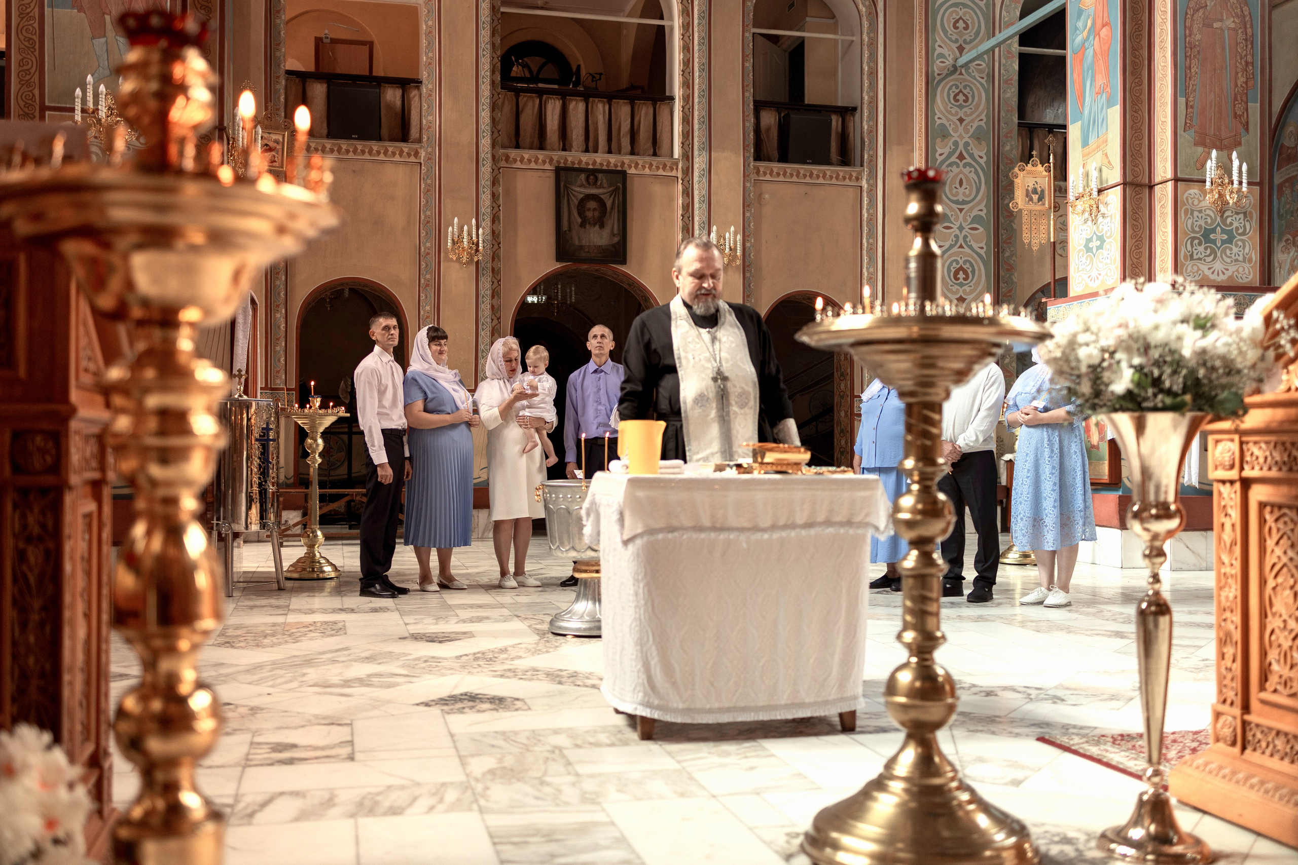 Крещение Виктора. ТОП Фотограф на Крещение и Венчание Железногорск Алексей Мещеряков