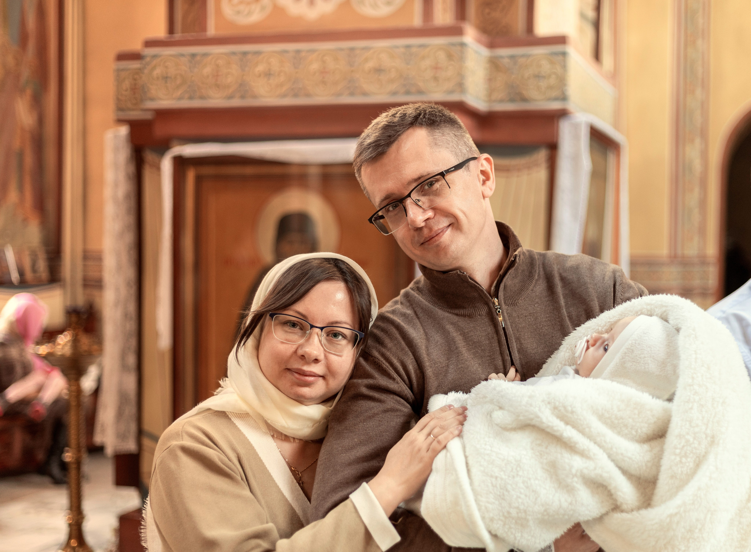 Крещение Елесоветы. ТОП Фотограф на Крещение и Венчание Железногорск Алексей Мещеряков