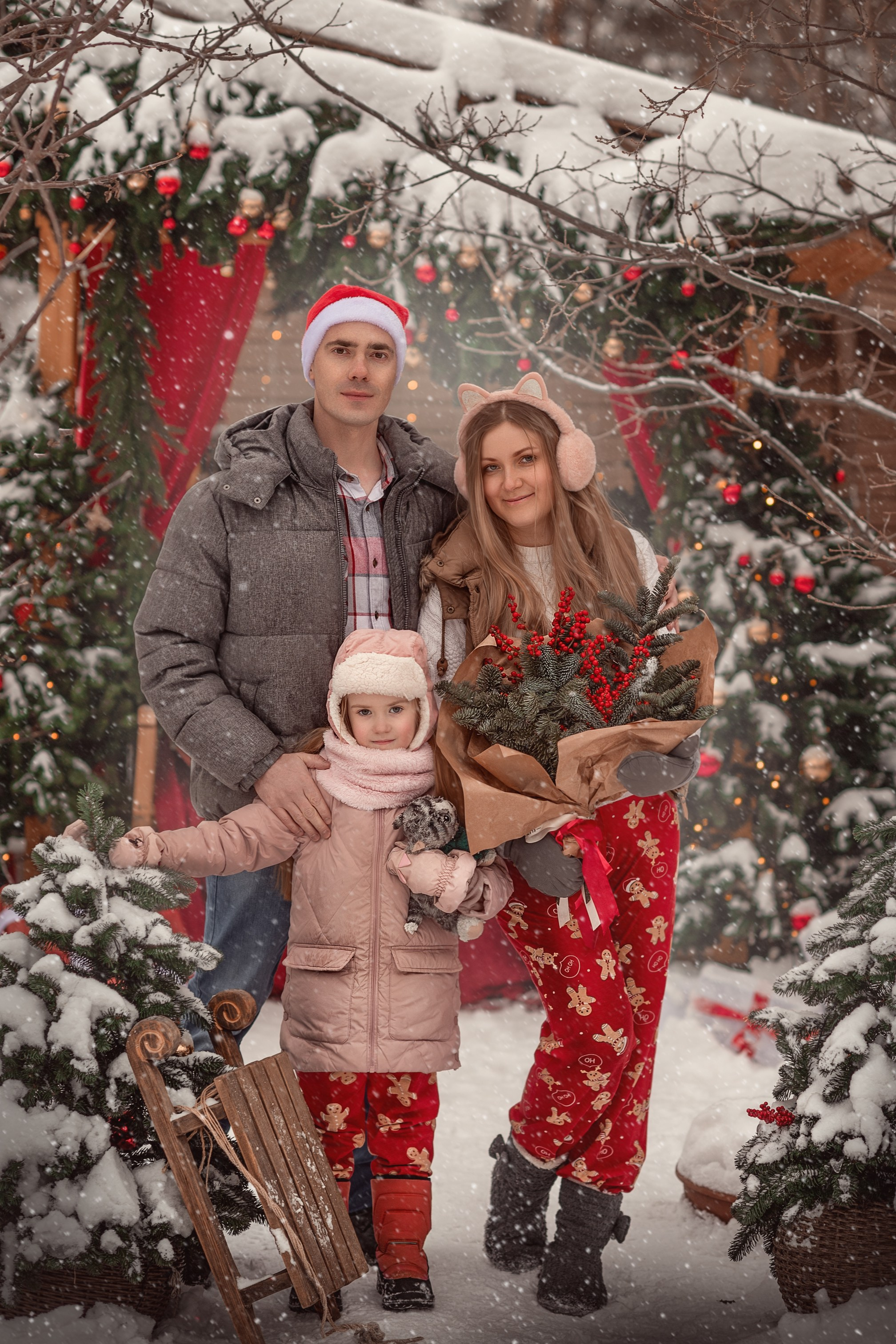 НОВОГОДНЯЯ БЕСЕДКА. Семейный фотограф Екатеринбург Лора Мур