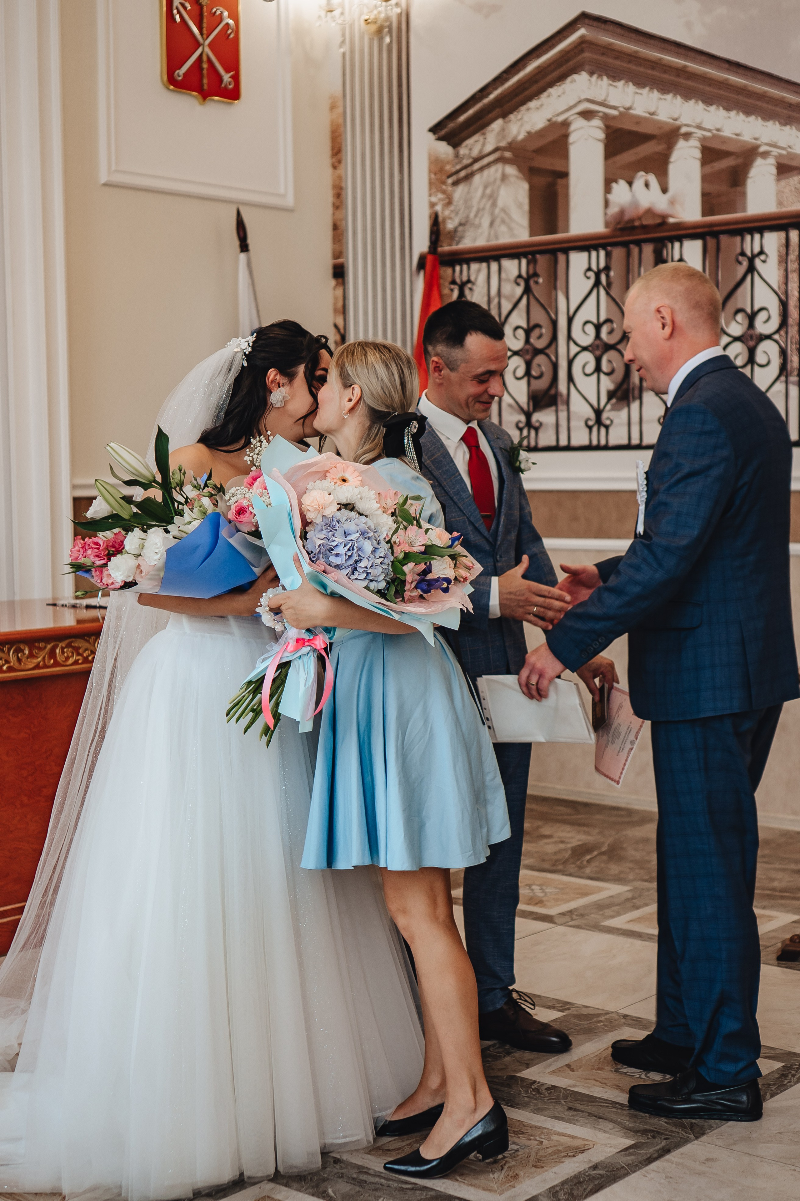 СВАДЕБНАЯ СЬЕМКА В ЗАГСЕ НА МОСКОВСКОМ ПРОСПЕКТЕ. Профессиональный фотограф, Санкт-Петербург — Виктория Богомолова