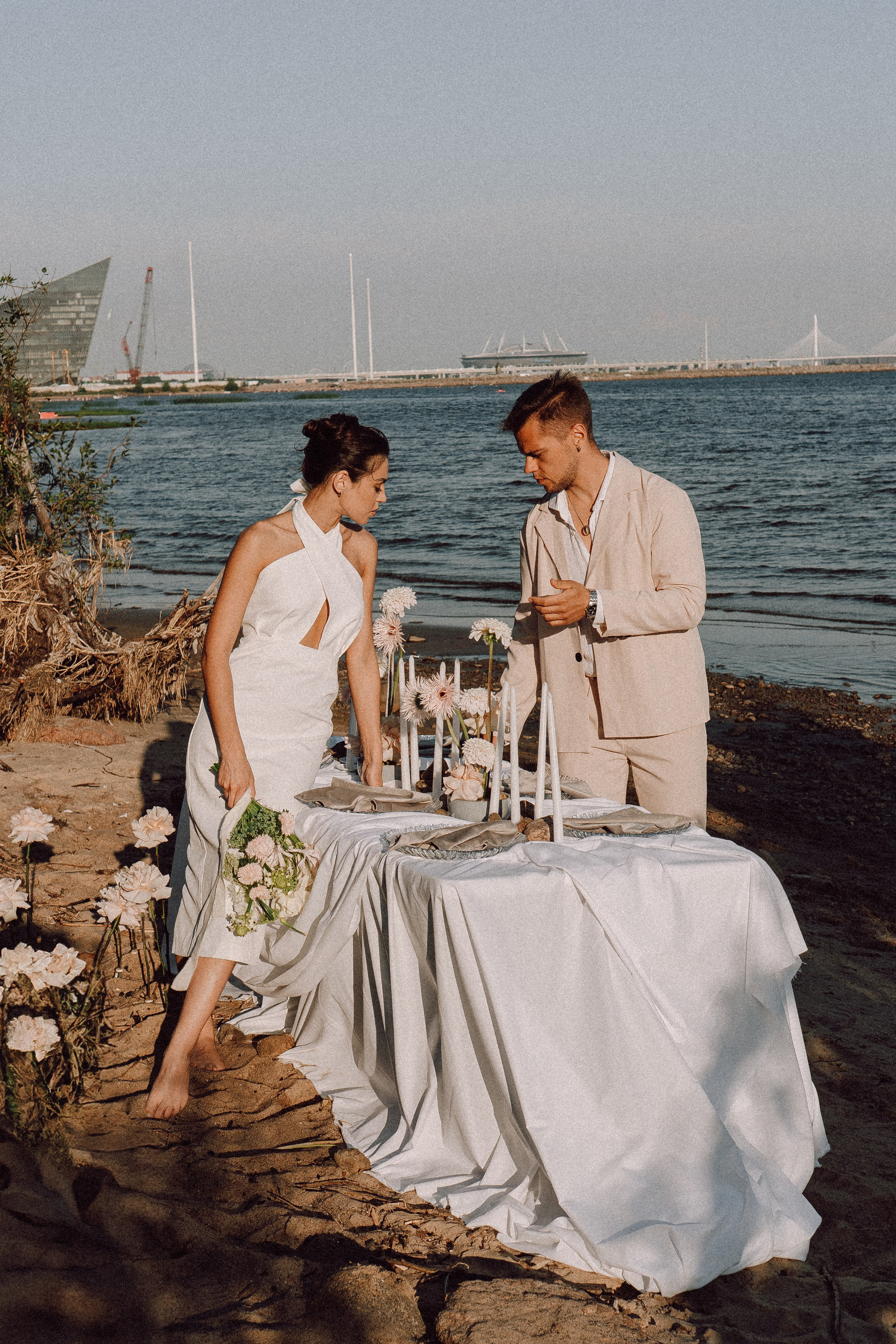 СВАДЕБНАЯ ФОТОСЕССИЯ ВЫЕЗДНОЙ ЦЕРЕМОНИИ (ФИНСКИЙ ЗАЛИВ). Профессиональный фотограф, Санкт-Петербург — Виктория Богомолова