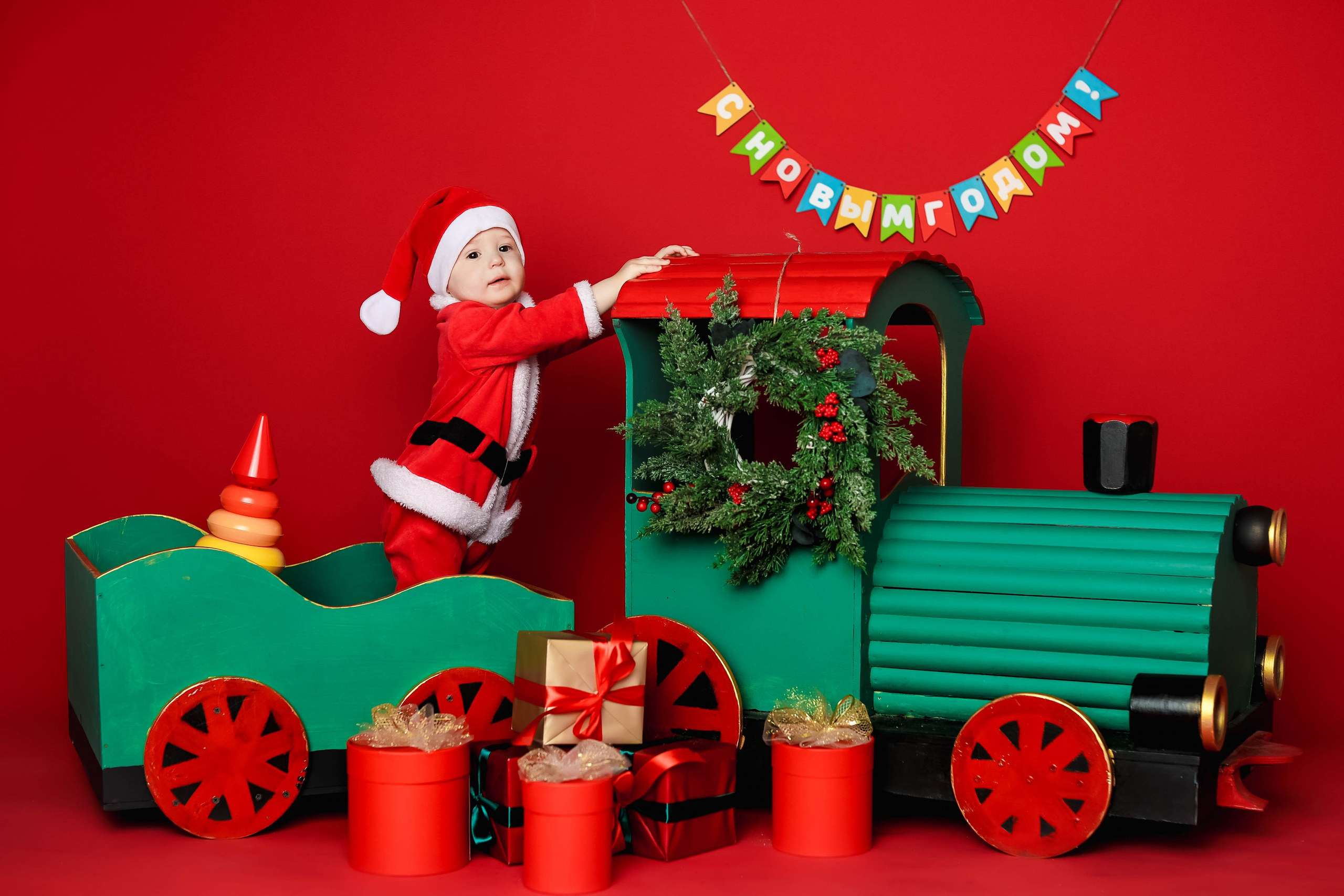 Новогодняя фотосессия на годик, два и три!. Семейный и детский фотограф Москва Елена Екимова 8926-895-38-86