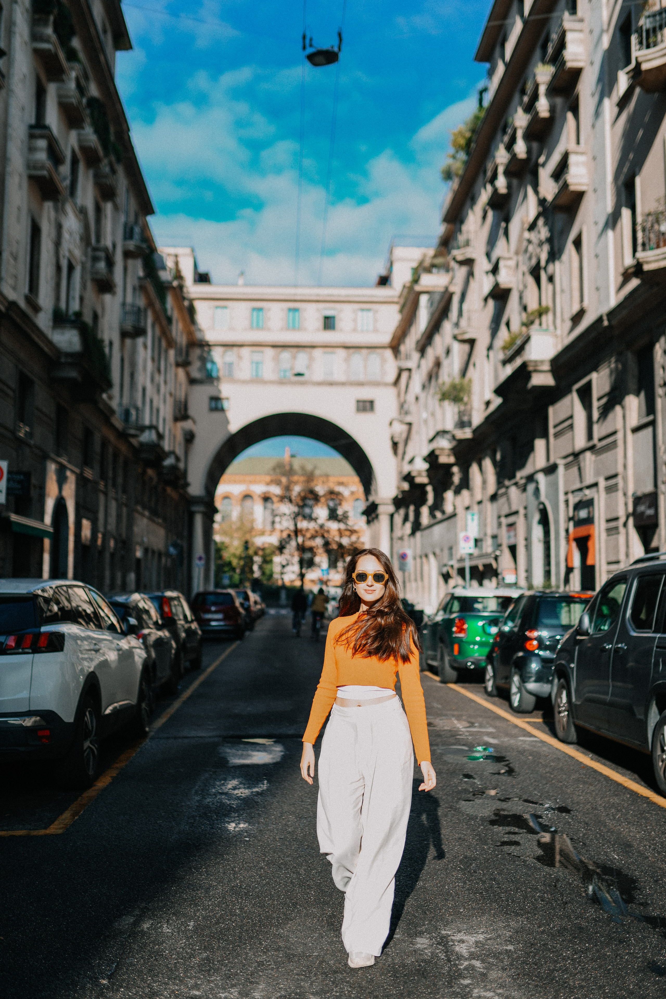 Nastya in Milano. Photographer Vasilisa Gordeeva