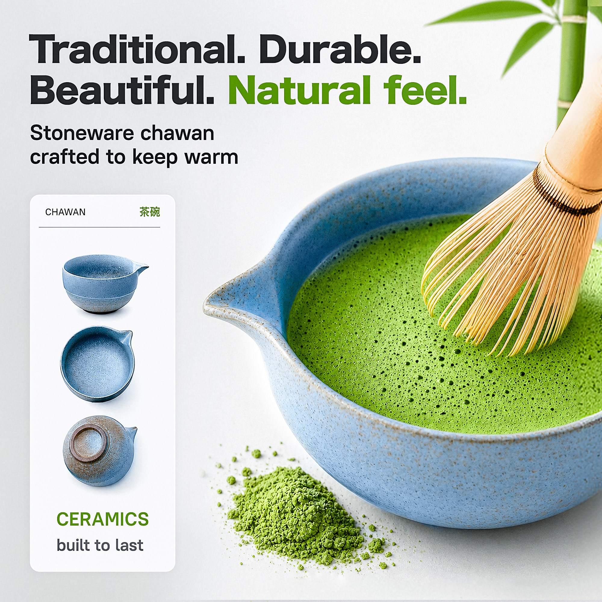 Matcha set. Дизайн карточек товара для Wildberries, Ozon, Amazon