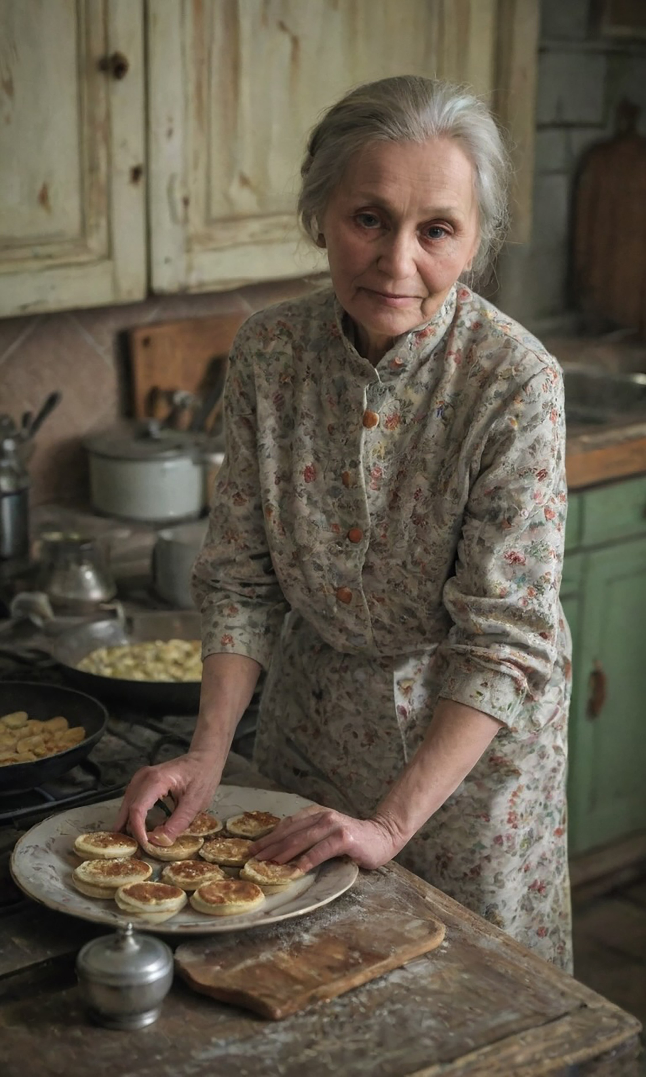 Babushka / Бабушка. Художник Катерина Копейкина / Artist Katerina Kopeikina