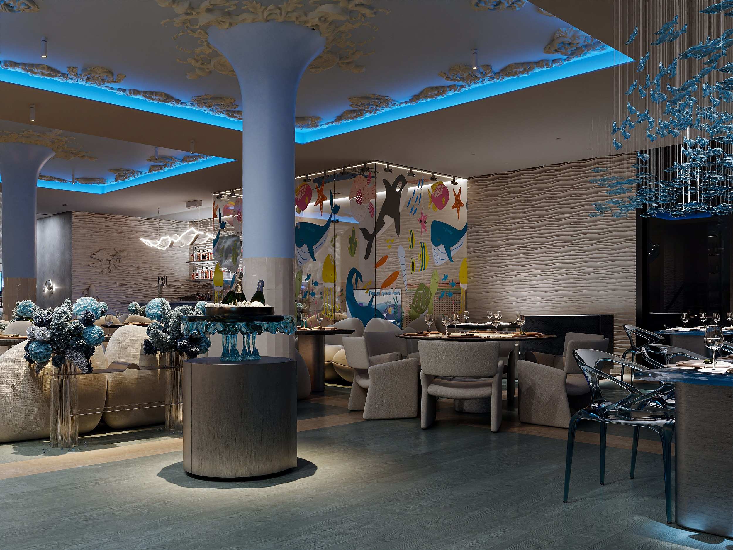 Ресторан морепродуктов. 3D визуализатор в Москве Сердюк Владислав