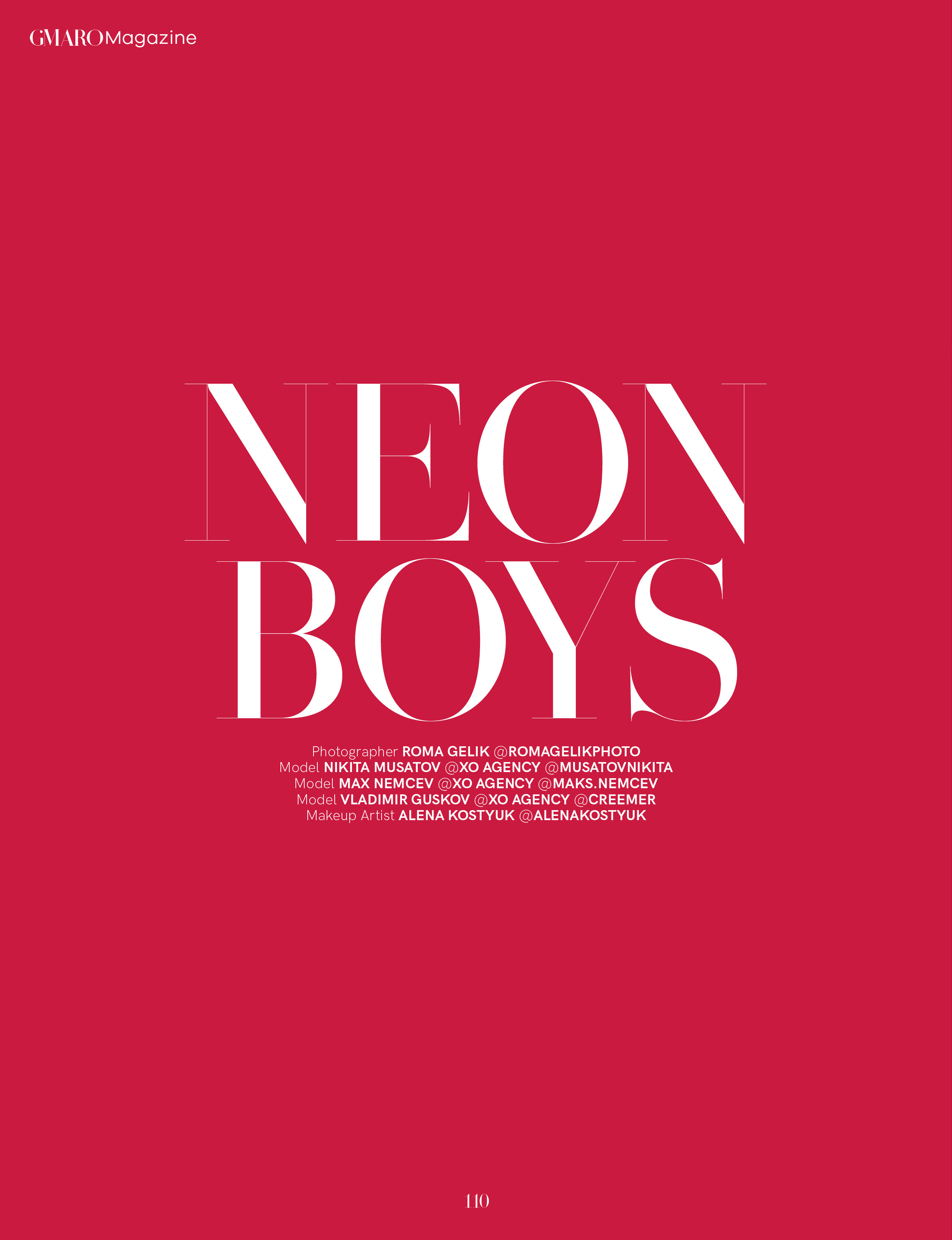 GMARO NEON BOYS. Рома Гелик фотограф из г. Москва