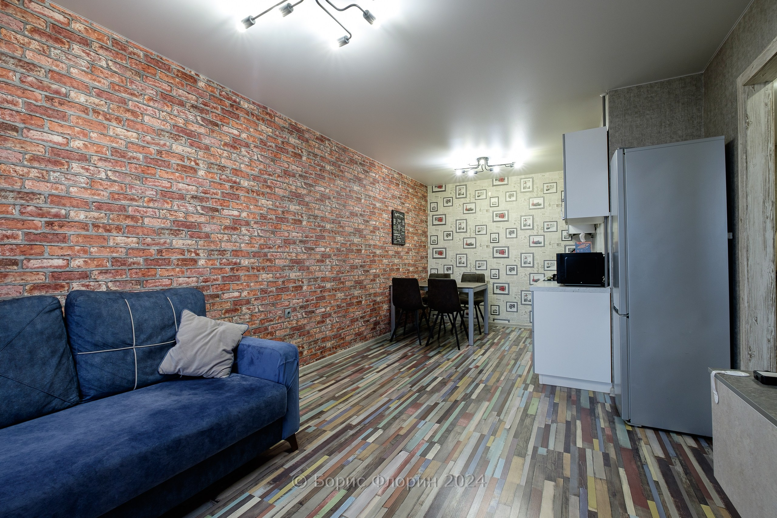 Фото квартиры-студии в Рязани. Интерьерная фотография для частного заказчика. 