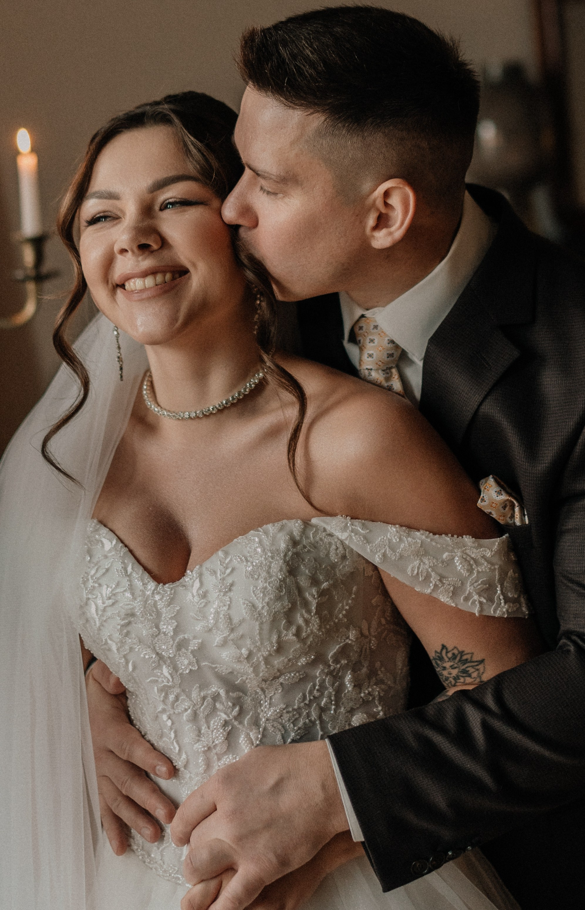 Свадебная фотосессия в студии. Федосова Елизавета. Свадебный фотограф в СПб.