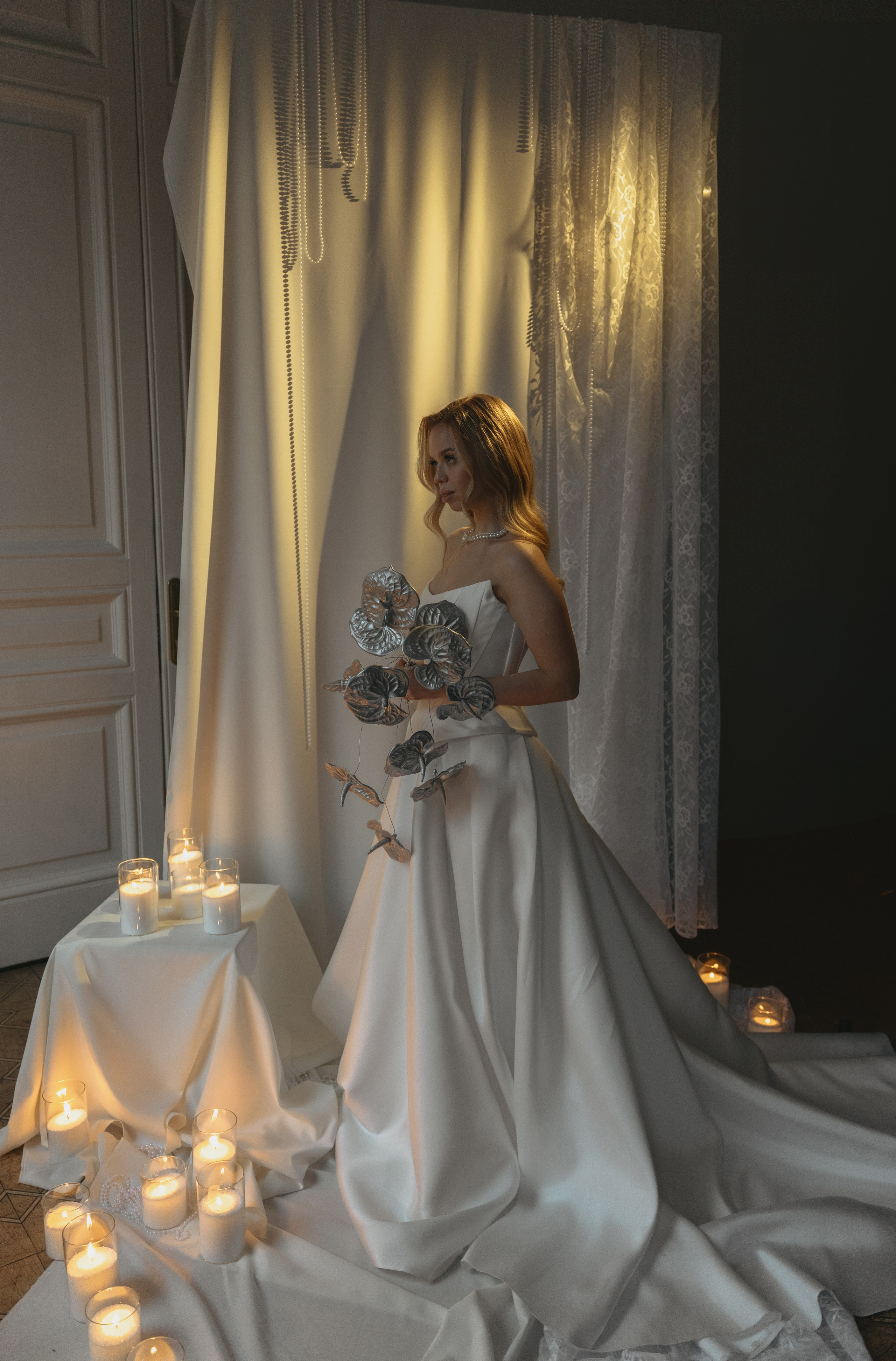 Свадебная фотосессия в Санкт-Петербурге. Свадебный фотограф Санкт-Петербург. Федосова Елизавета. Свадебная фотосессия в студии.