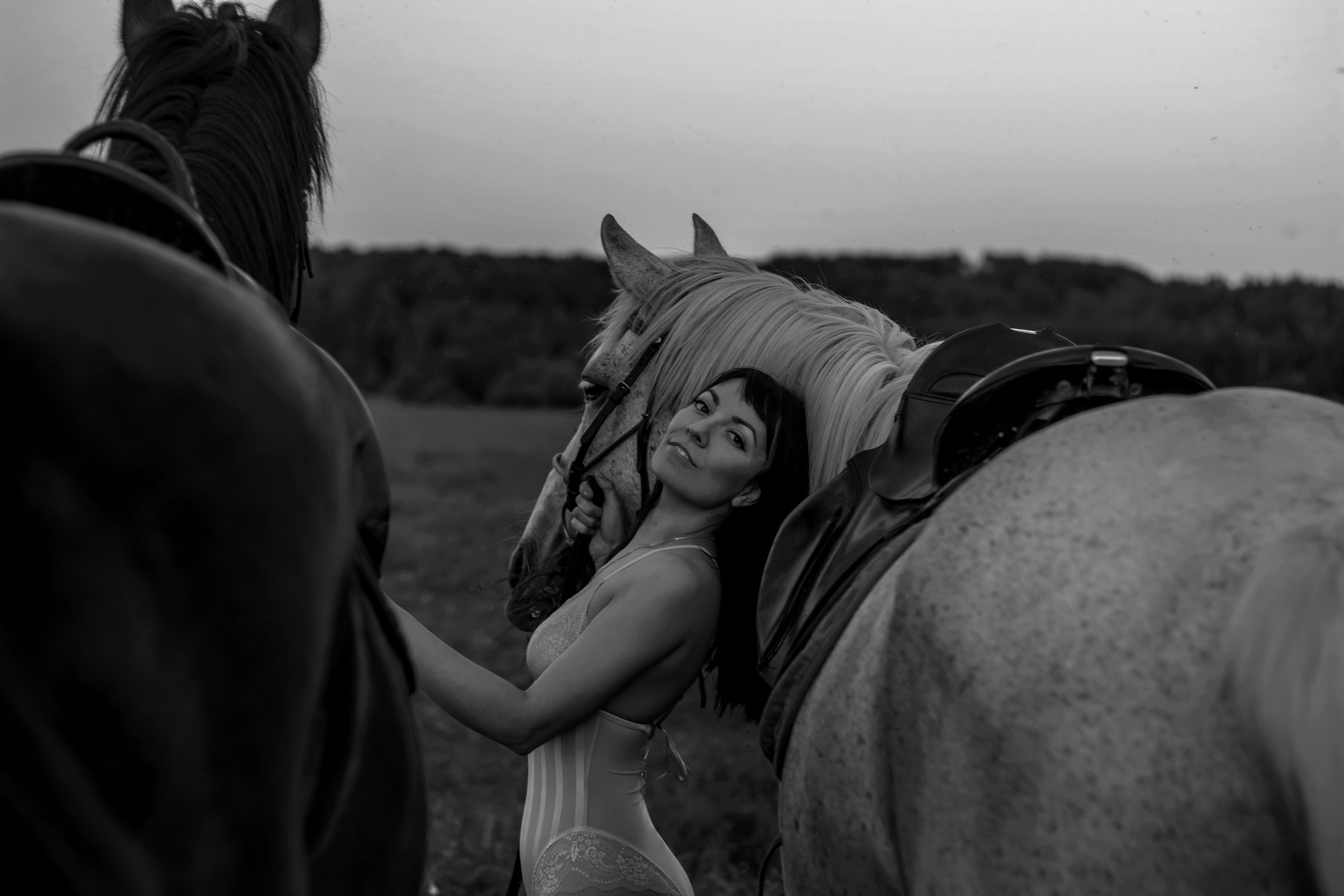 Юля и лошади. Фотограф Мария Винницкая