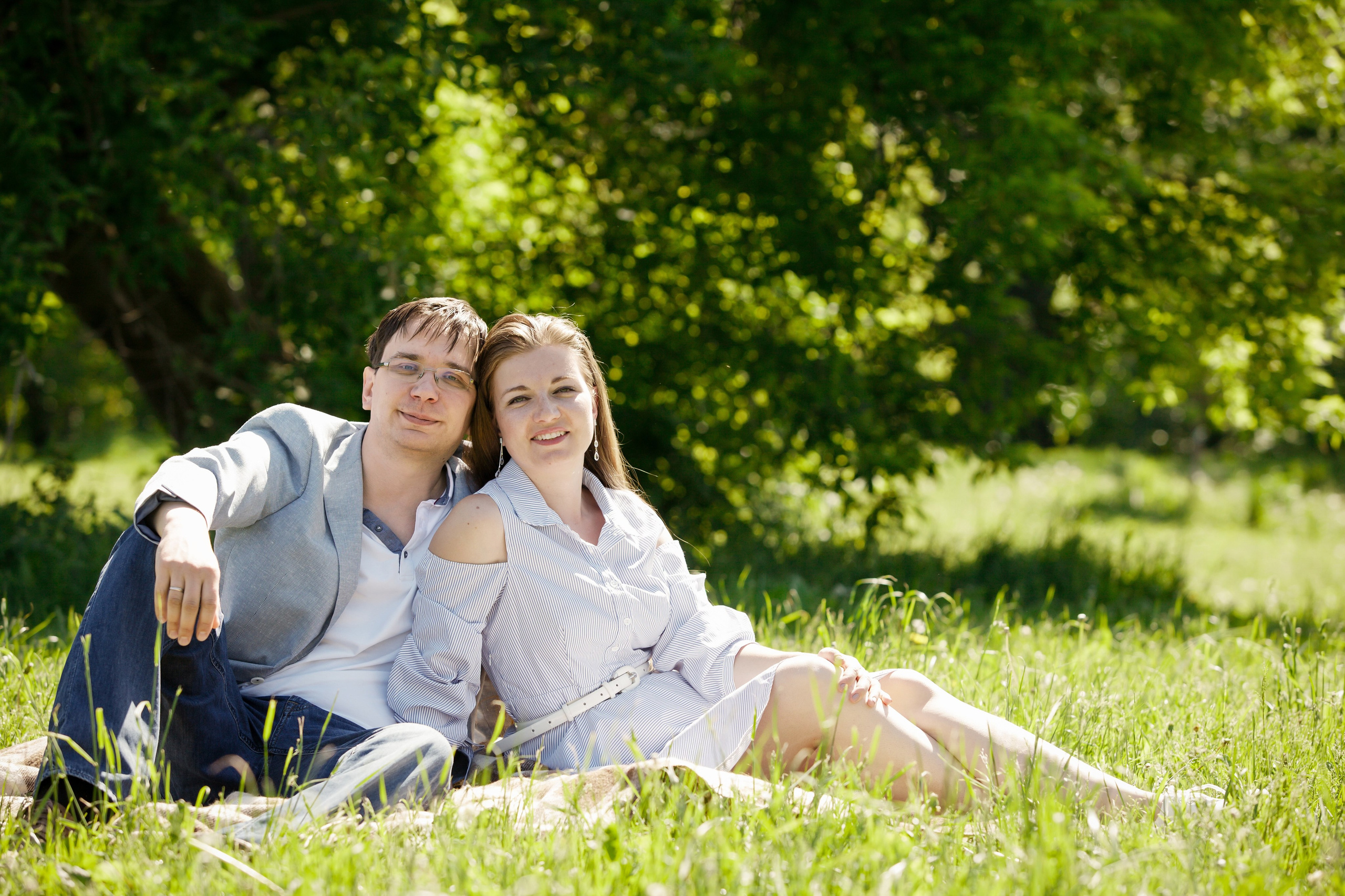 Семейная съемка в парке. Фотографы в Москве Светлана Устинова и Сергей Грачев