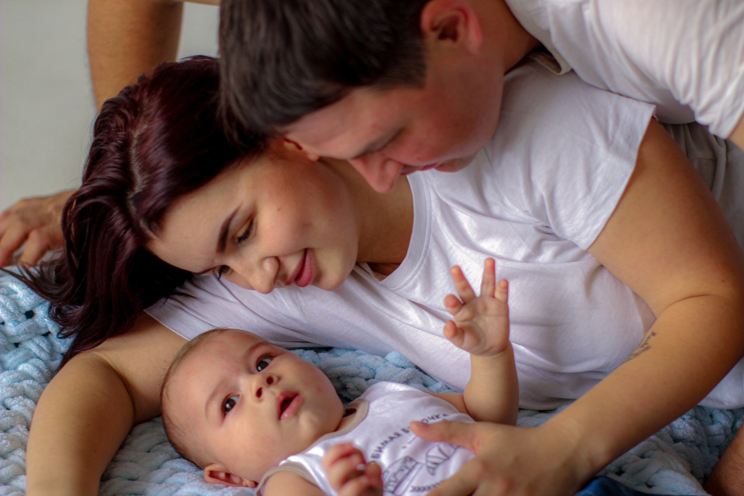 Роман, Елена и Матвей. Семейный и детский newborn фотограф в Ростове-на-Дону Наталья Лебедева