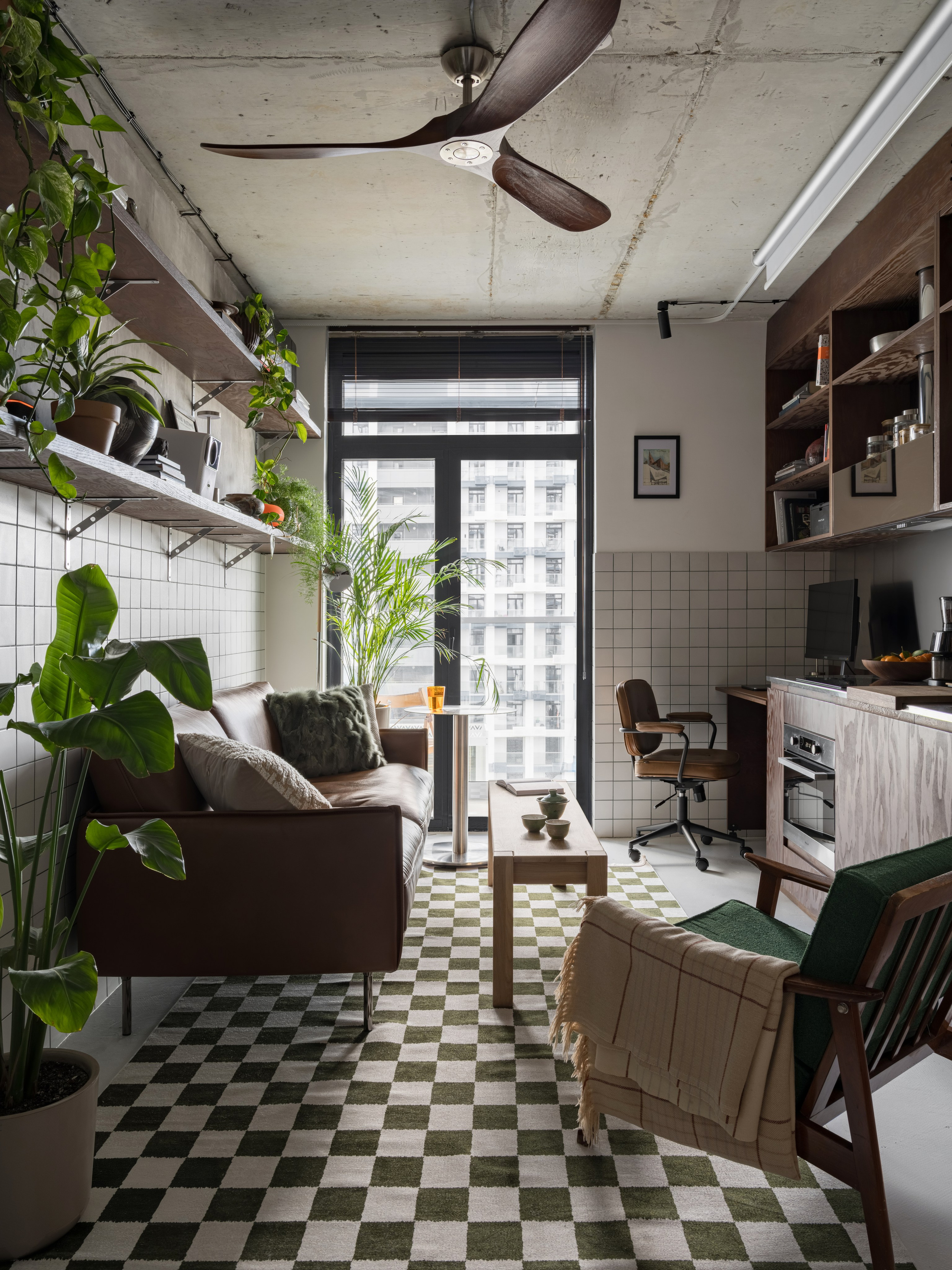 Кислород · Апартаменты · 22 м². Дизайн интерьера в Калининграде — студия Dune Design. Архитектурный минимализм для жилых и коммерческих пространств