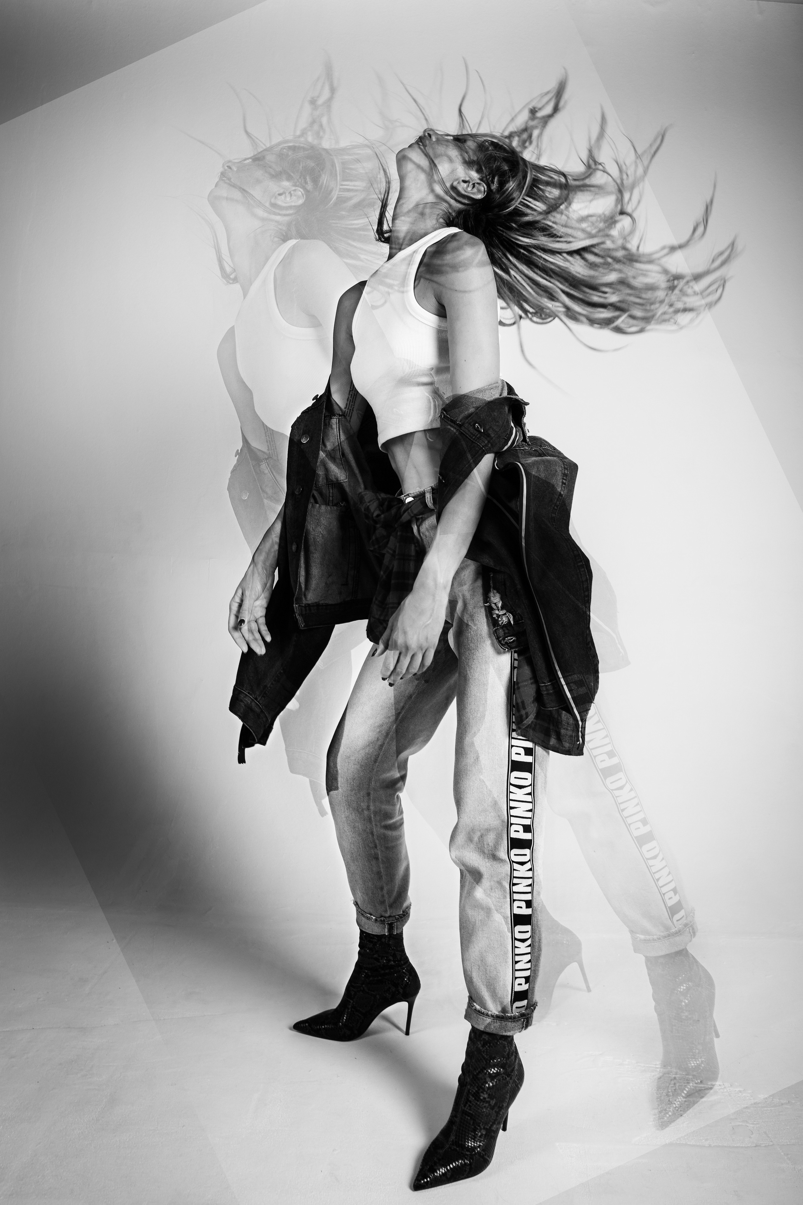 Портрет девушки с использованием мультиэкспозиции