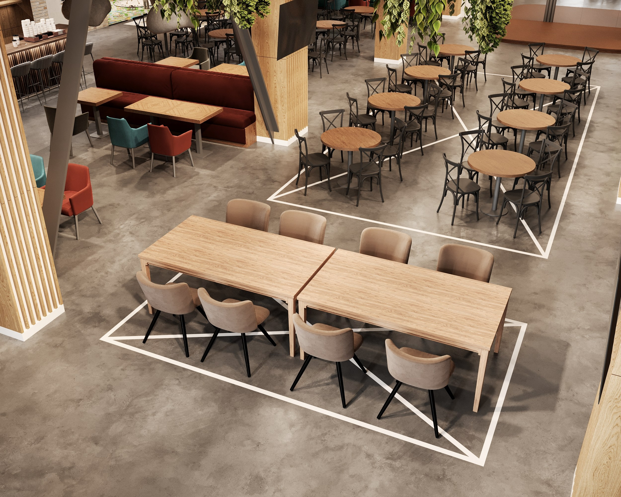 Дизайн кафе на мансардном этаже Ноябрьск. Архитектор-дизайнер в Казани