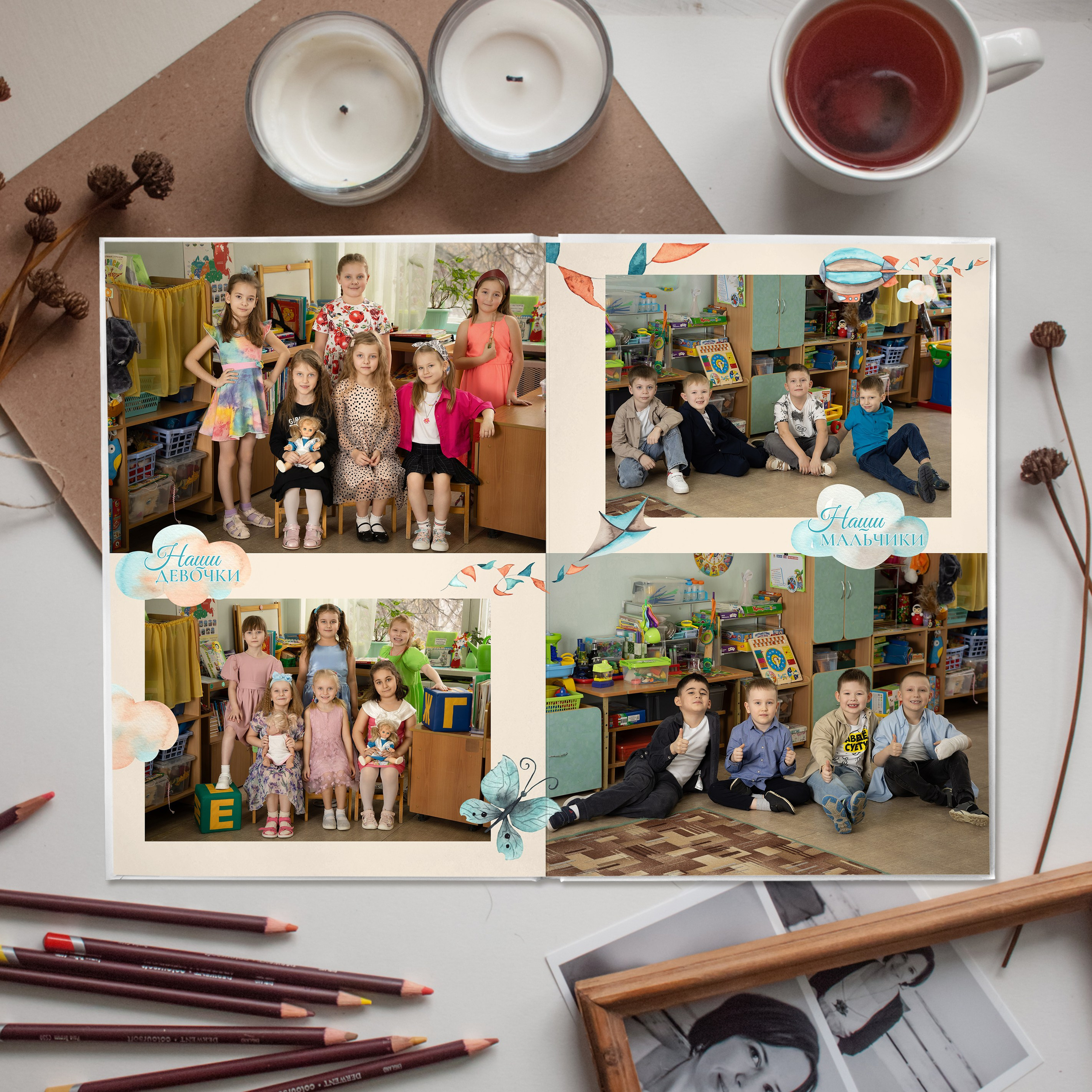 Альбом на 4 разворота. Семейный, школьный фотограф в Нижнем Новгороде Елена Сентюрева