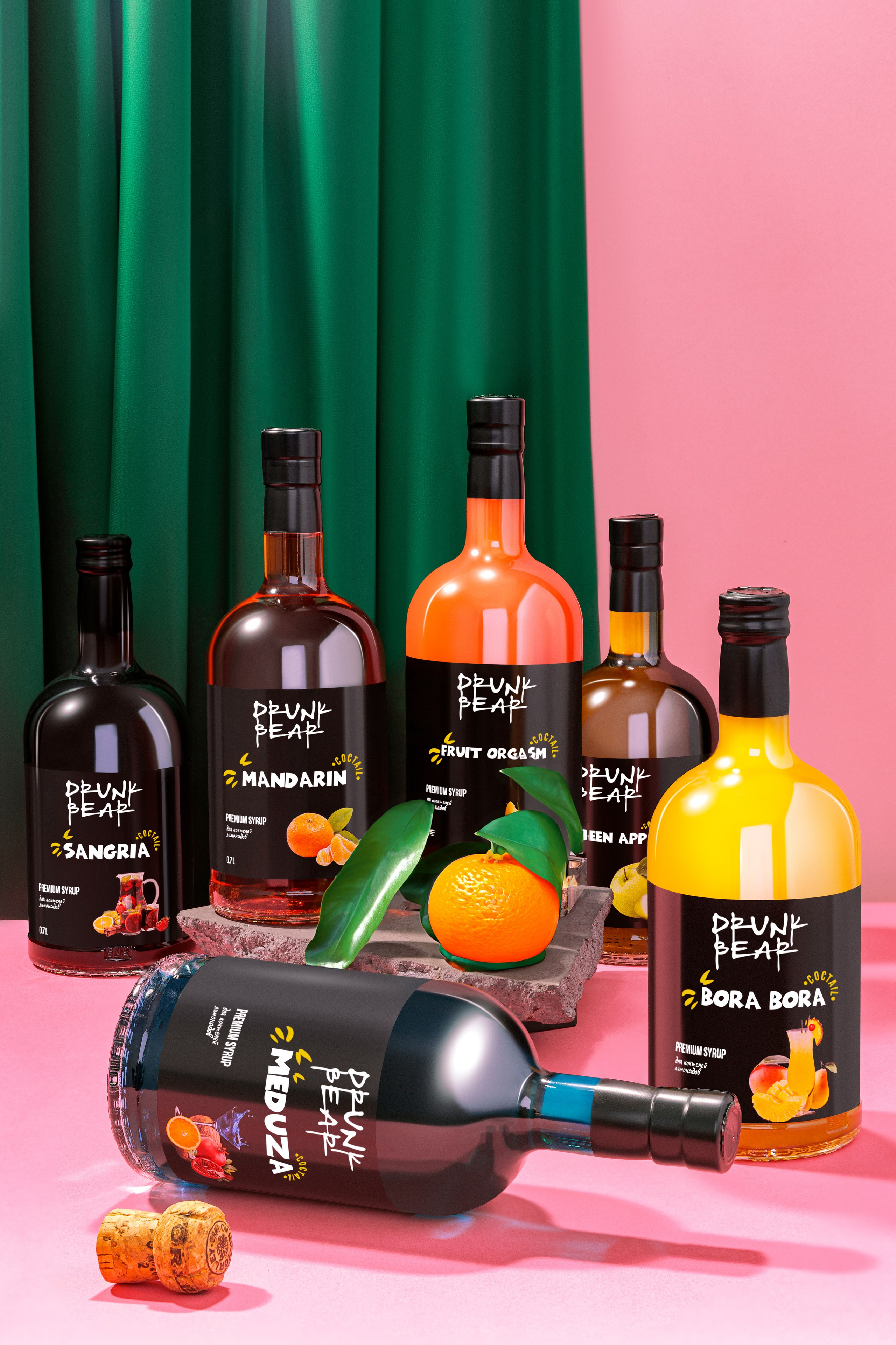 Сироп drunk bear. Предметная фотосъемка в Москве. Предметная фотостудия Москва