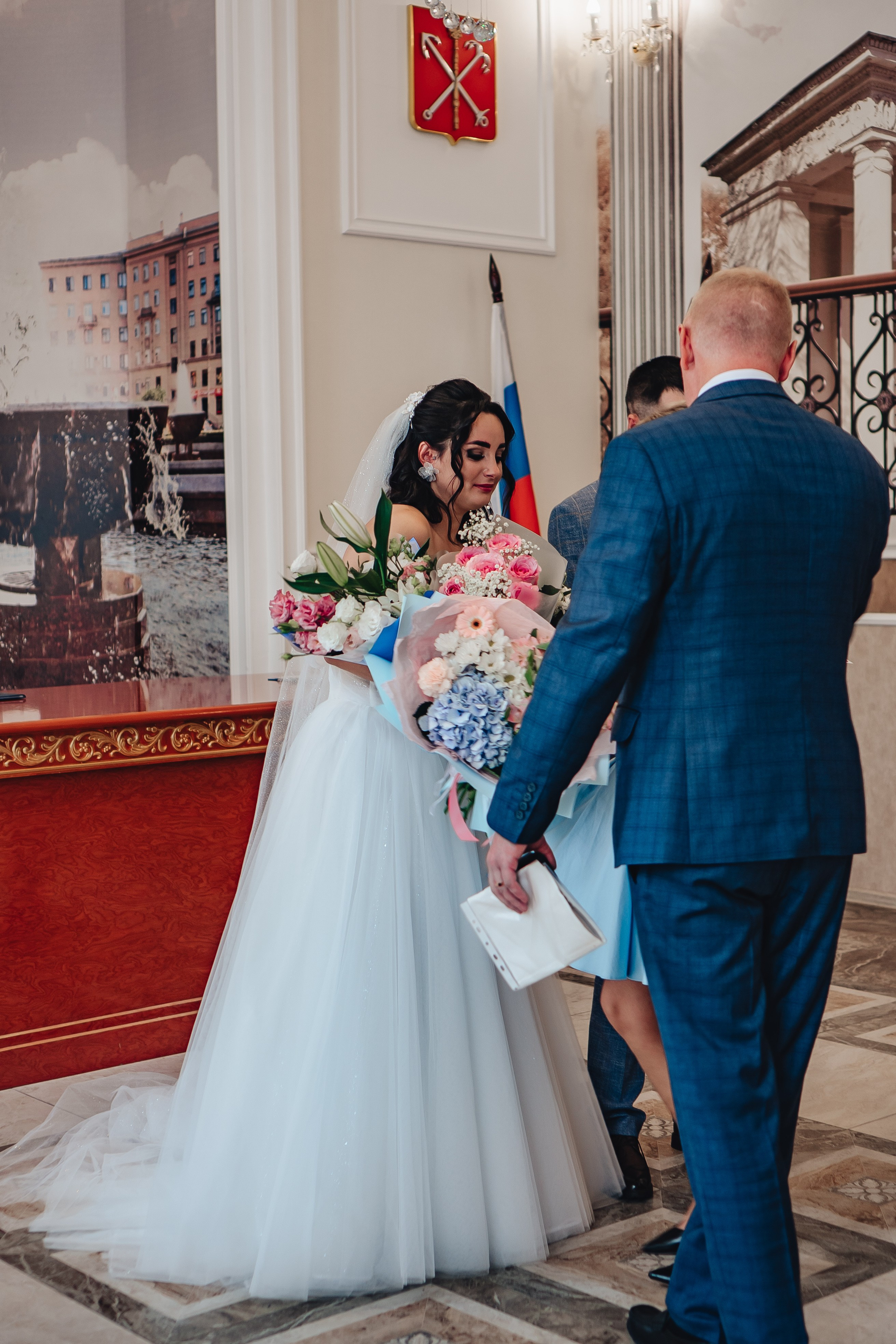 СВАДЕБНАЯ СЬЕМКА В ЗАГСЕ НА МОСКОВСКОМ ПРОСПЕКТЕ. Профессиональный фотограф, Санкт-Петербург — Виктория Богомолова