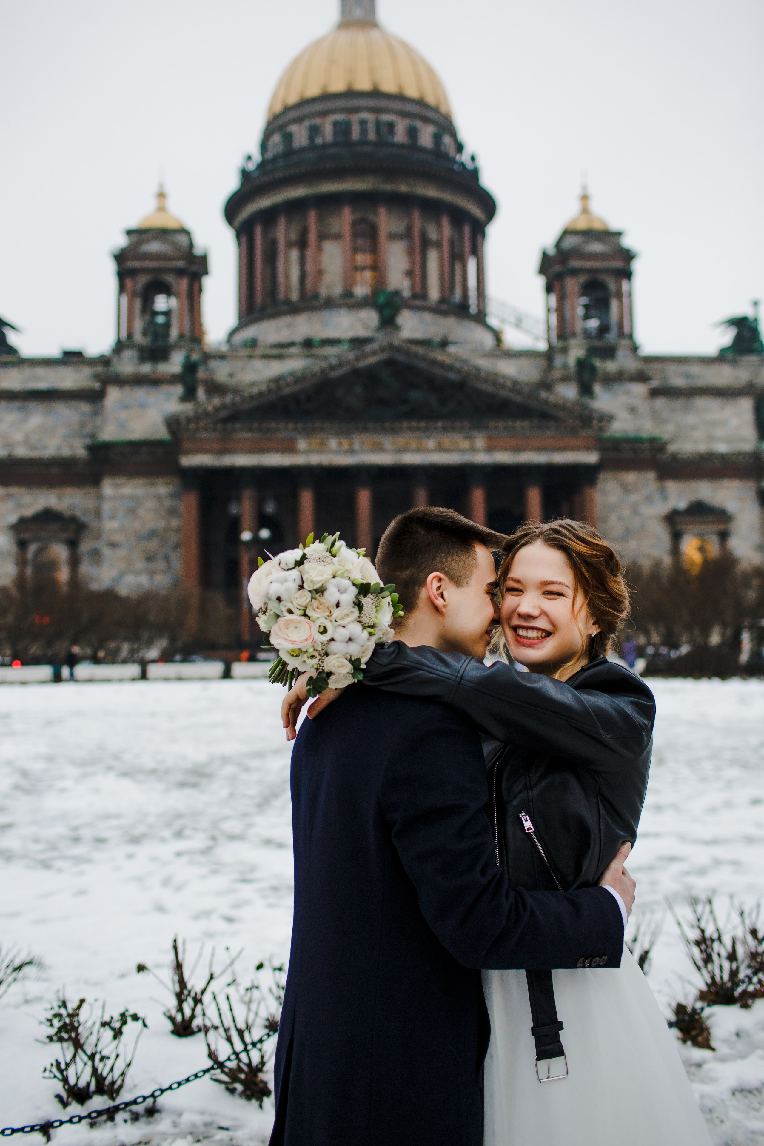 Свадебная фотосессия зимой. Свадебный фотограф Кирилл Белый