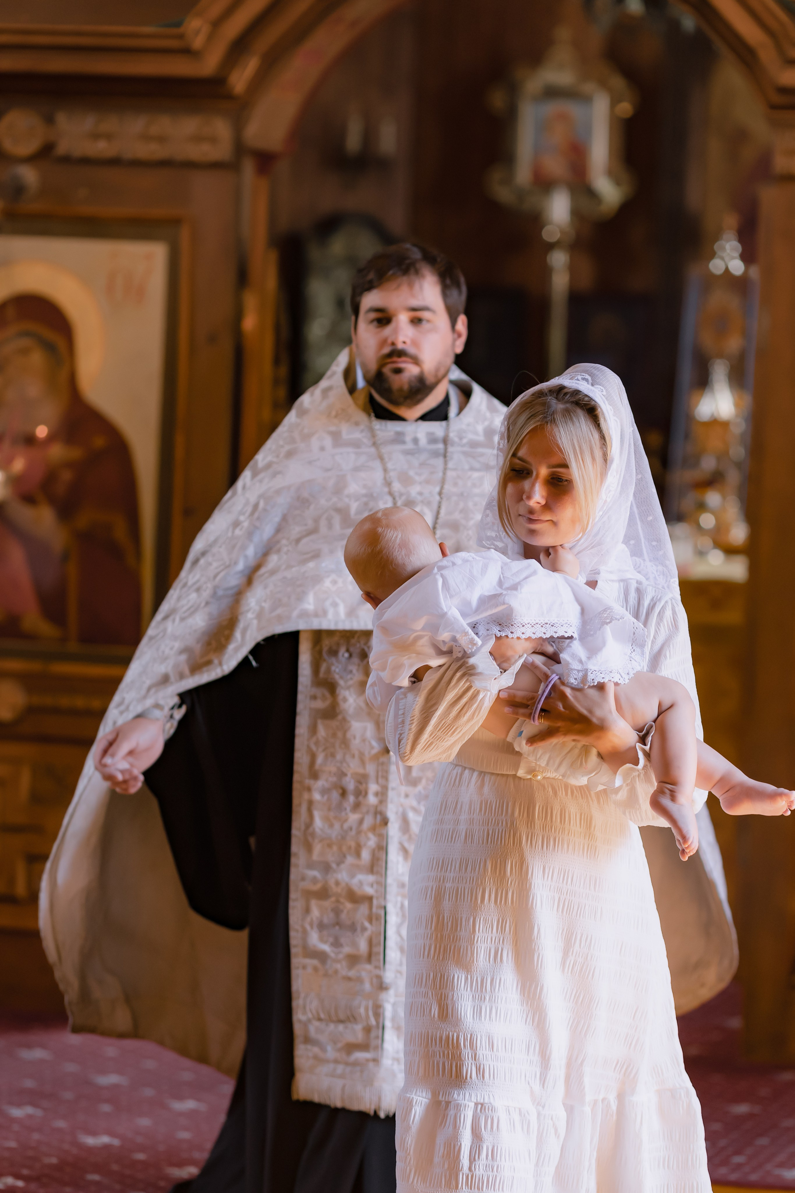 Крещение Миланы «Храм святителя Филарета». Детский и семейный фотограф Евгения Вахнеева Москва Зеленоград