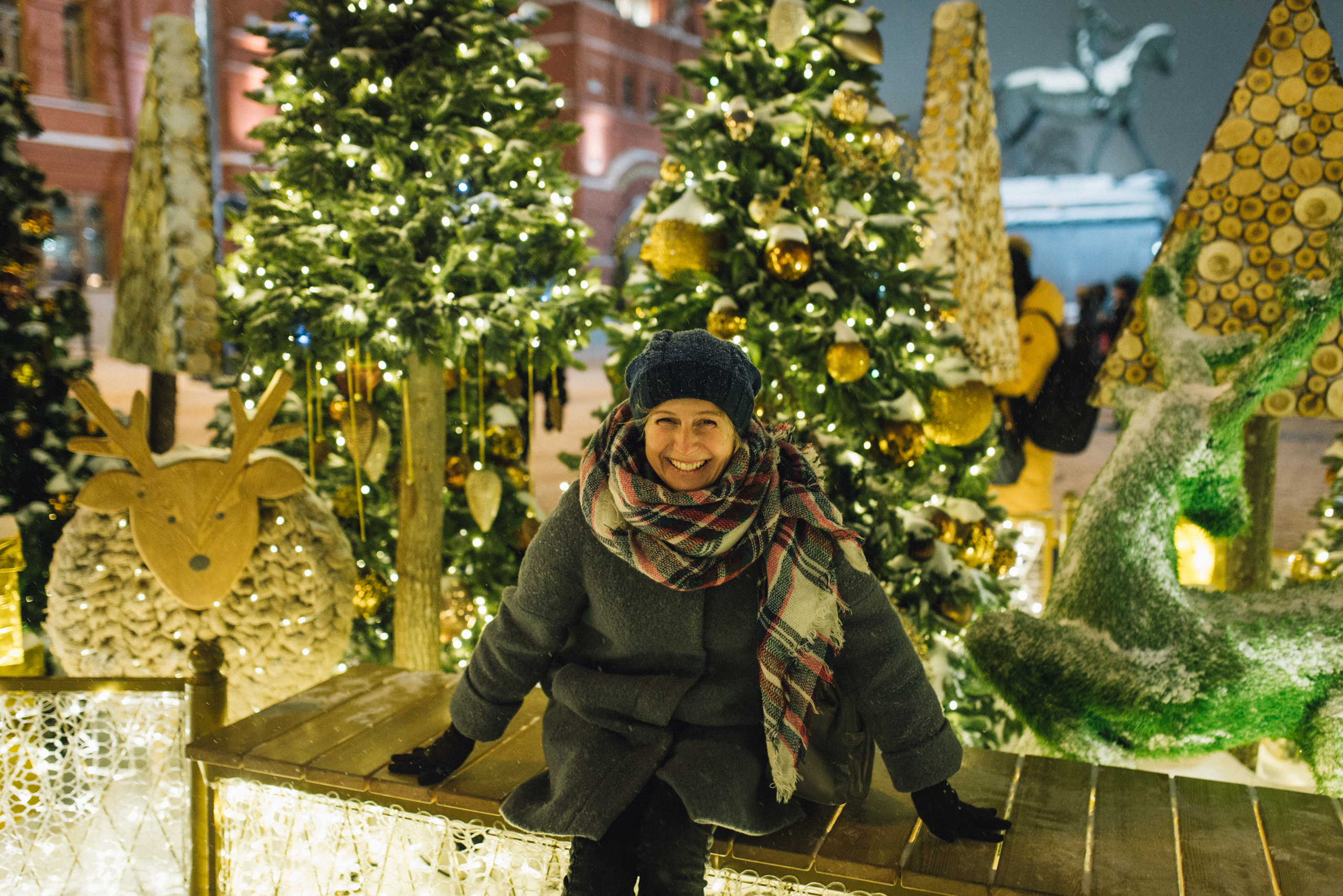 Новогодняя прогулка с Наташей. Cемейный и женский фотограф в Москве Маргарита Аракчеева